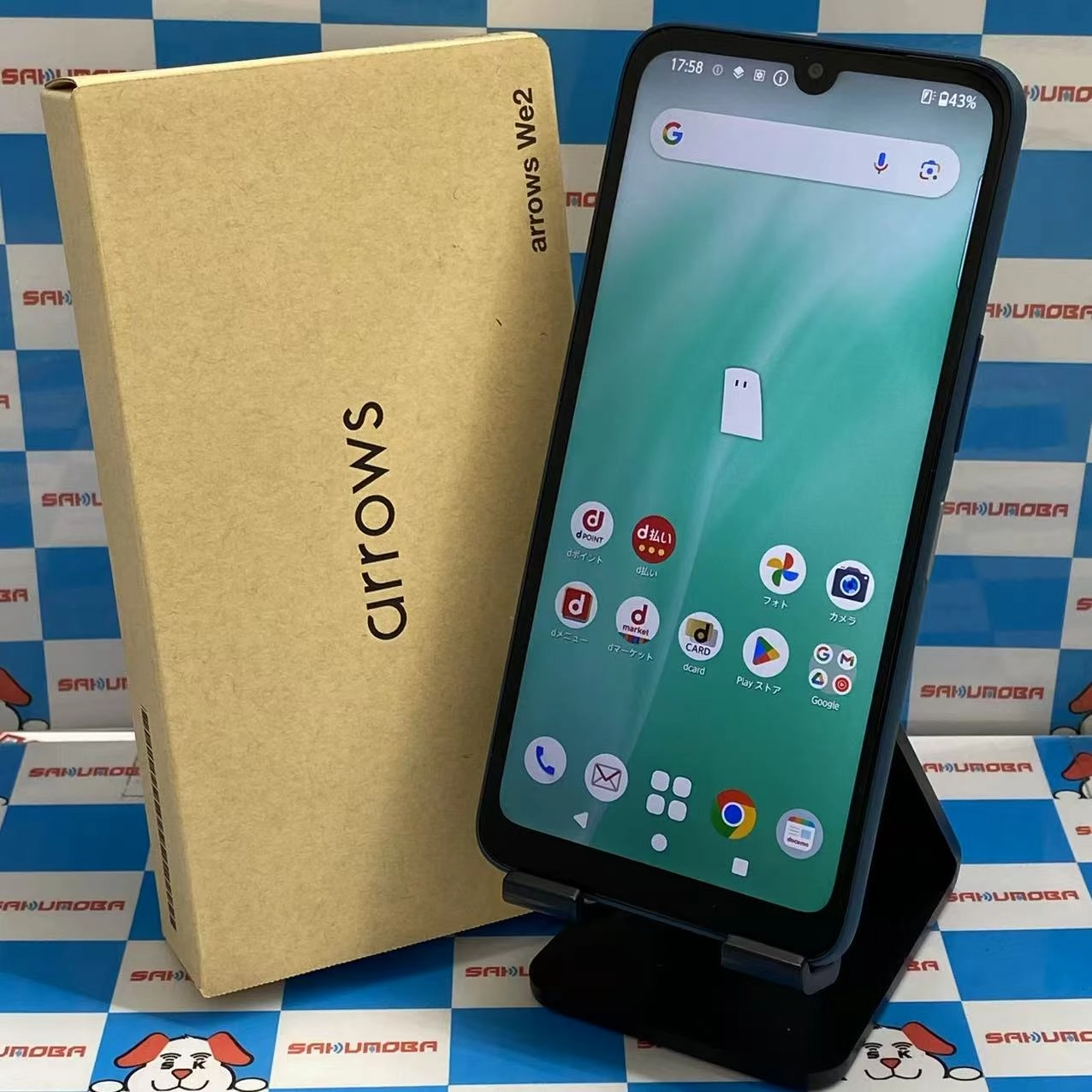 arrows We2 4GB/64GB ライトブルー F-52E docomo版SIMフリー 極美品