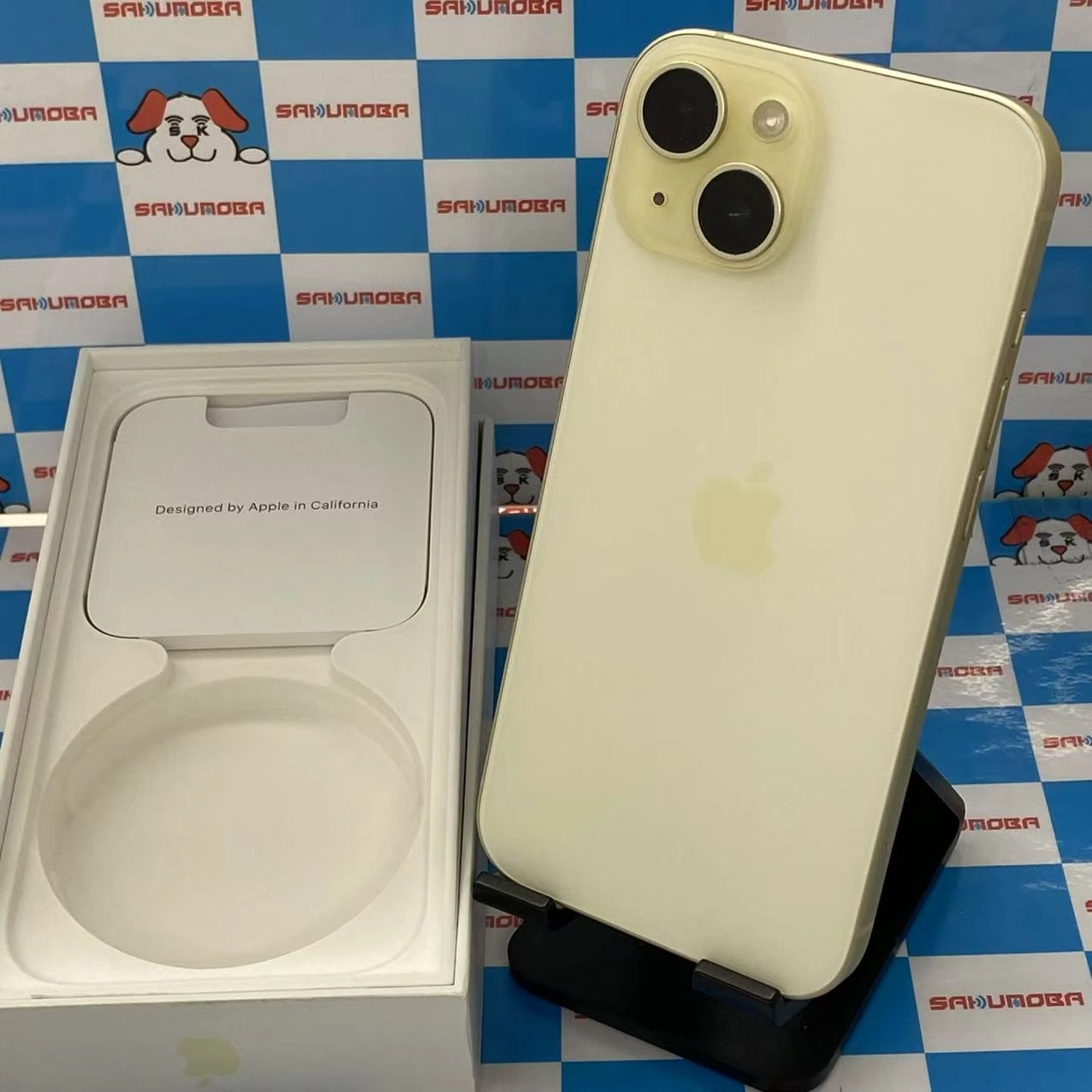 iPhone15 128GB イエロー MTMK3J/A AU版SIMフリー 極美品