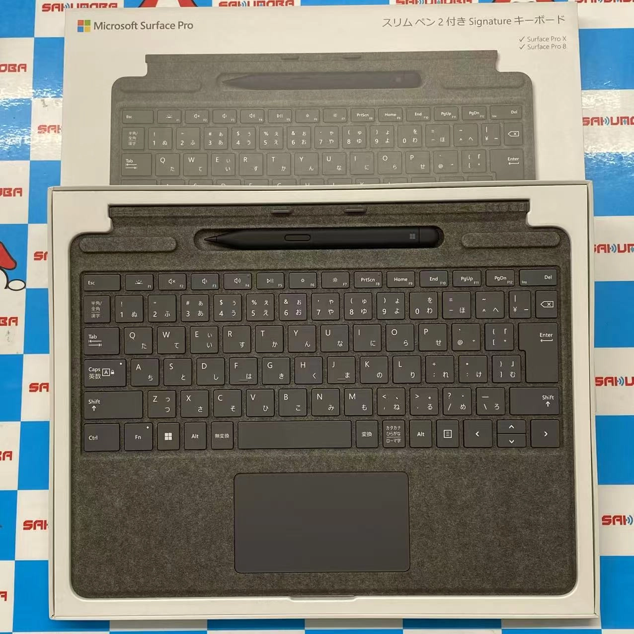 スリムペン 2 付き Surface Pro Signature キーボード(日本語) グレー 8X6-00079 美品 **