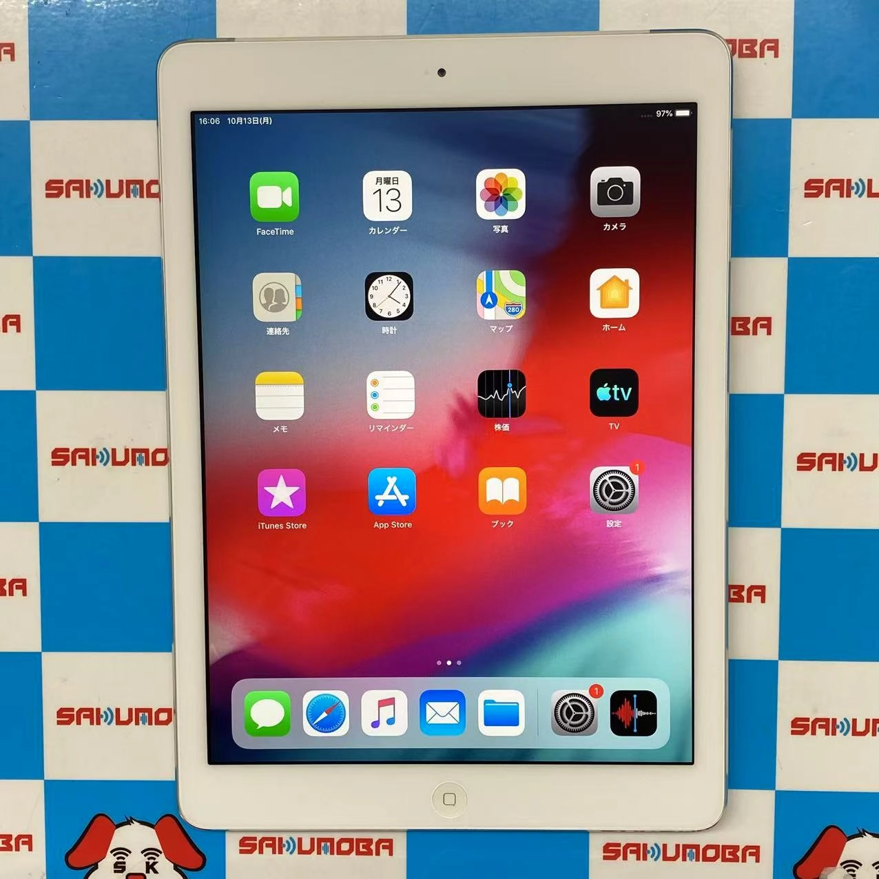 iPad Air 第1世代 Wi-Fi+Cellular 16GB シルバー MD794J/A docomo 美品 シルバ-