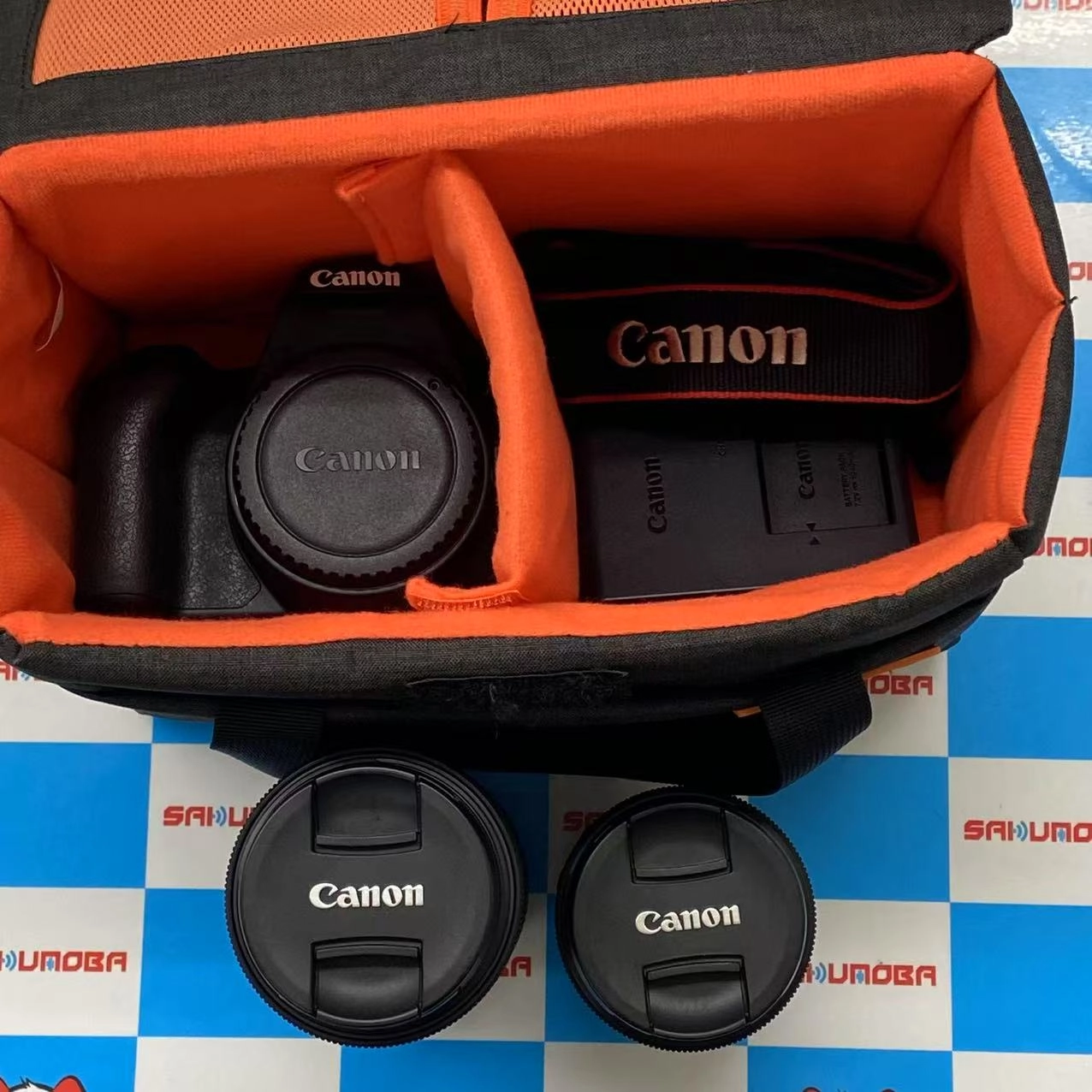 EOS Kiss X10 ダブルズームキット ブラック EOSKISSX10BK-WKIT