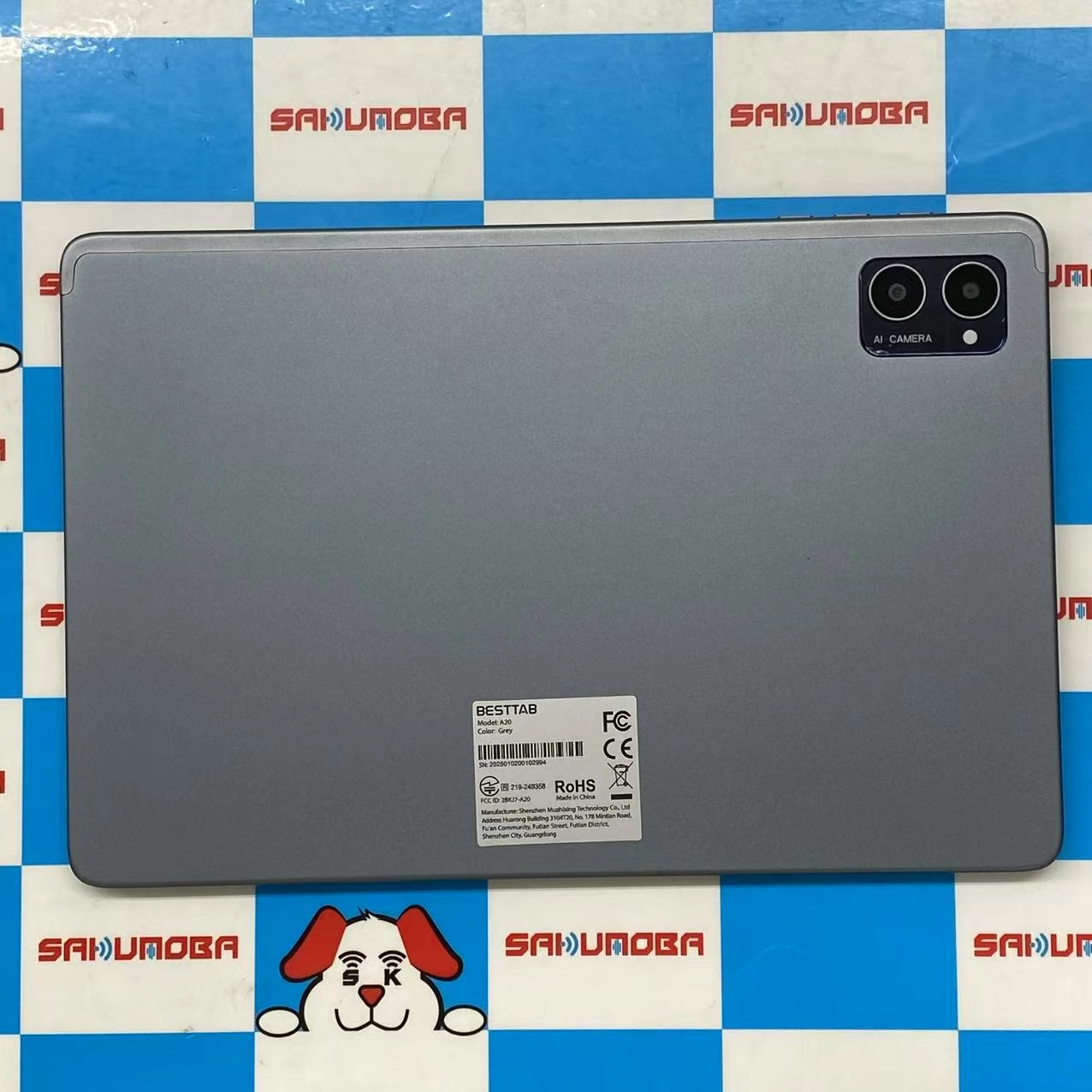 BESTTAB A20 Wi-Fiモデル 8+16GB/256GB Grey 美品