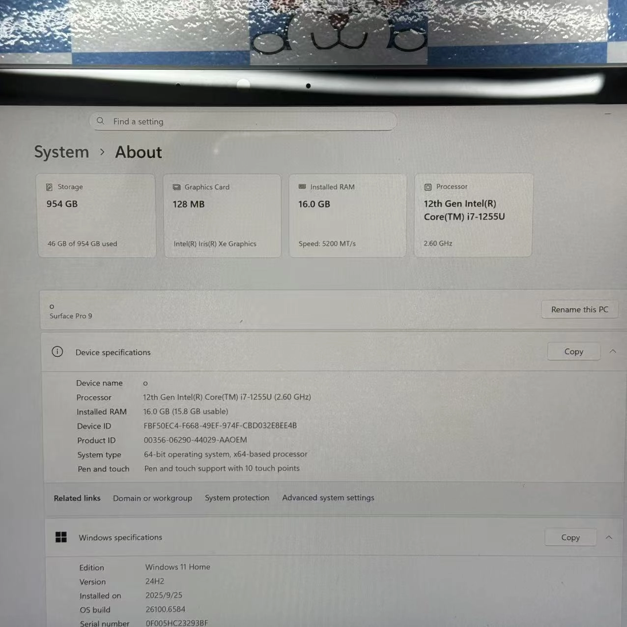 Surface Pro 9 16GB/1TB Core i7フォレスト QKI-00012 極美品