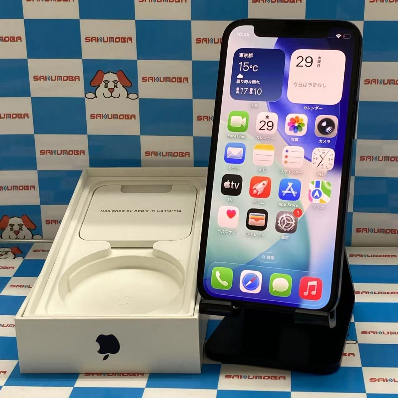 iPhone12 mini 64GB ブラック MGA03J/A AU版SIMフリー美品 au