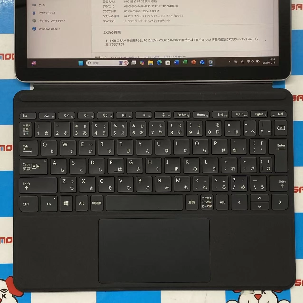 Surface Go 2 Wi-Fiモデル  Pentium（R ）CPU 4425Y@1.70GHz  4GB/64GB シルバー STV-00012