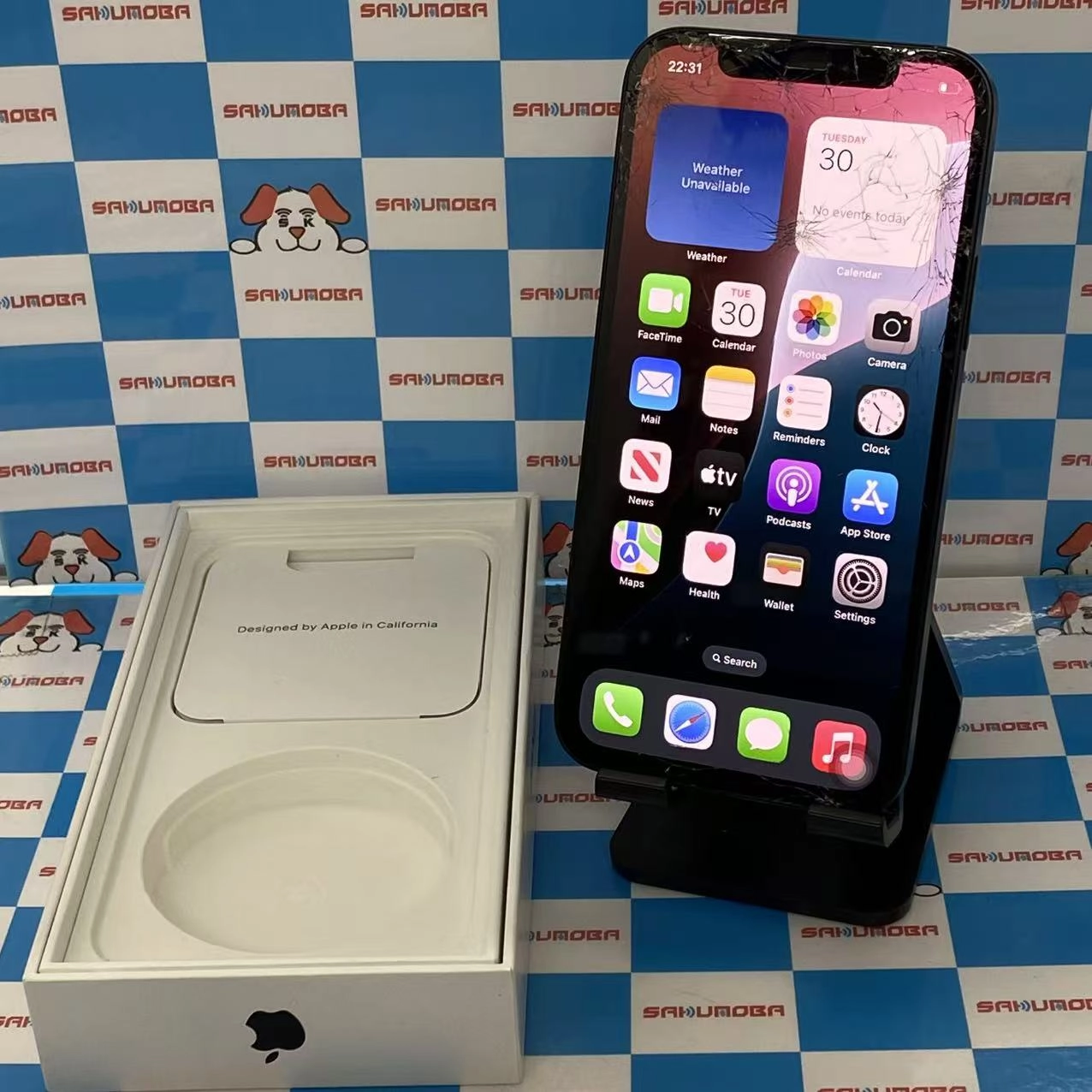 iPhone12 128GB ブラック MGHU3J/A  Apple版SIMフリー ジャンク品
