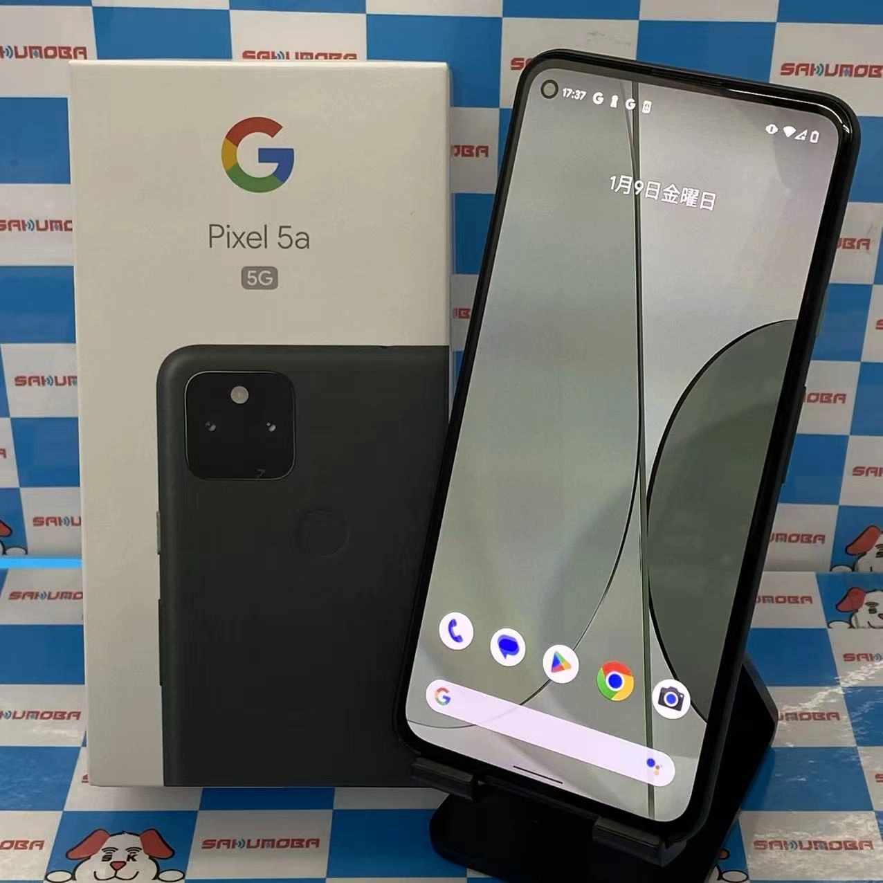 Google Pixel 5a (5G) 128GB Mostly Black G4S1M SoftBank版SIMフリー 新品同様