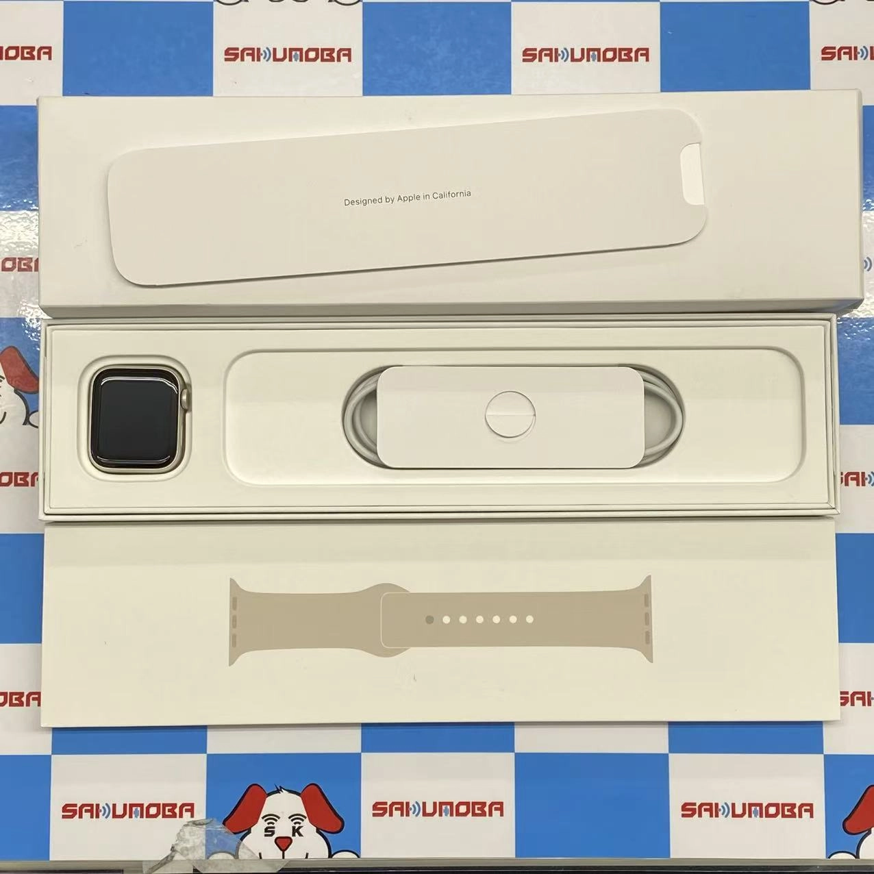 Apple Watch SE 第2世代 40mm GPSモデル 32GB スターライト MNJP3J/A美品