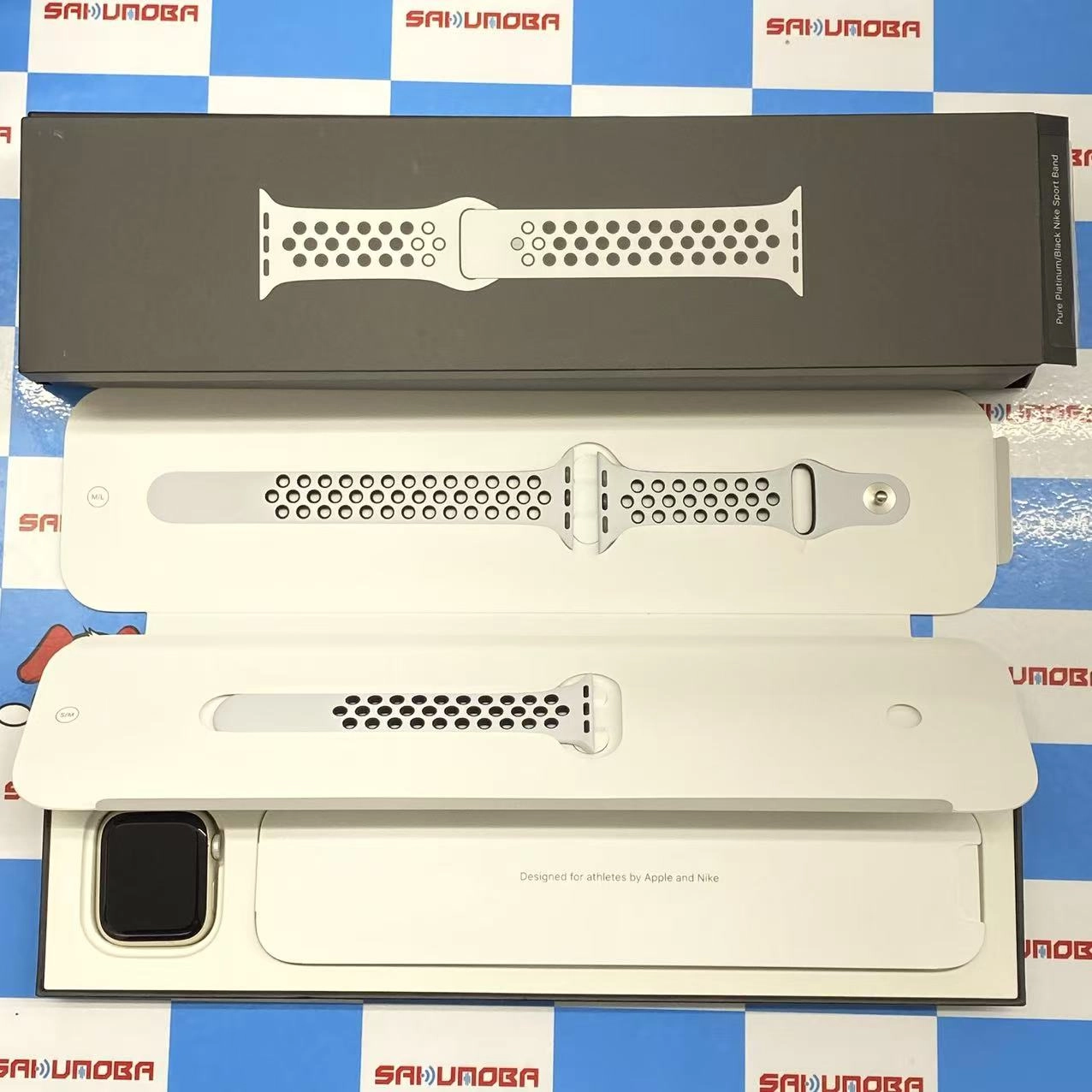 Apple Watch Nike Series7 41mm GPSモデル 32GB スターライト MKN33J/A訳あり品