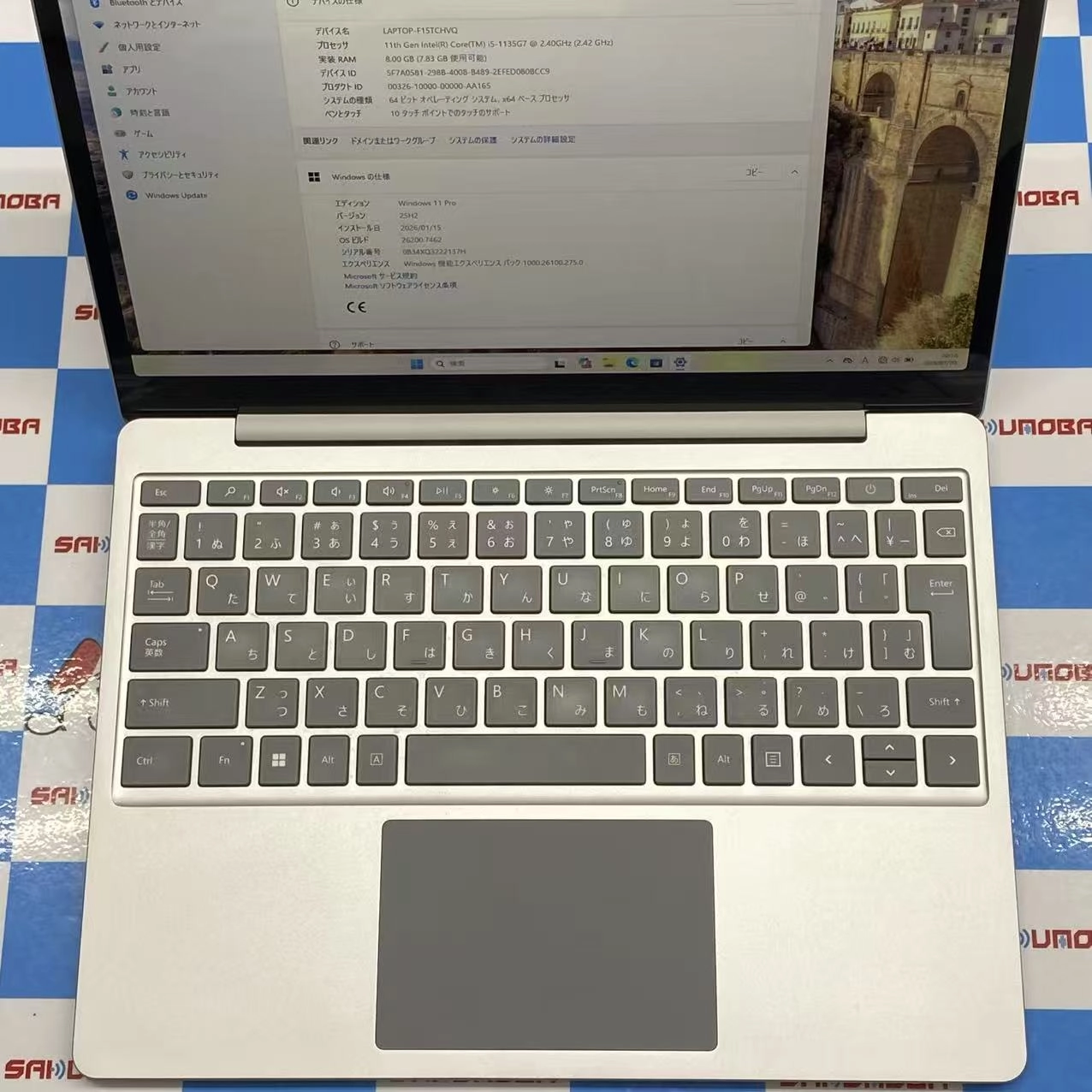 Surface Laptop Go 2 Core i5 8GB/128GB プラチナ 8QC-00015美品