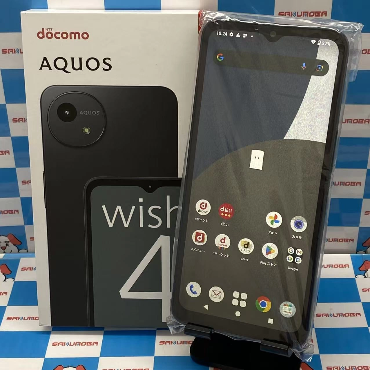 AQUOS wish4 4GB/64GB ブルー SH-52E docomo版SIMフリー av