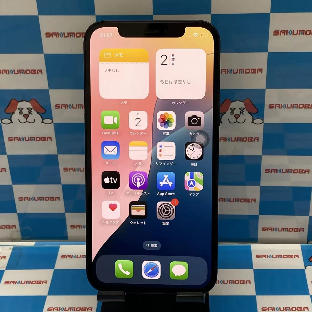 iPhone12 128GB ブラック MGHU3J/A AU版SIMフリー ジャンク品 au