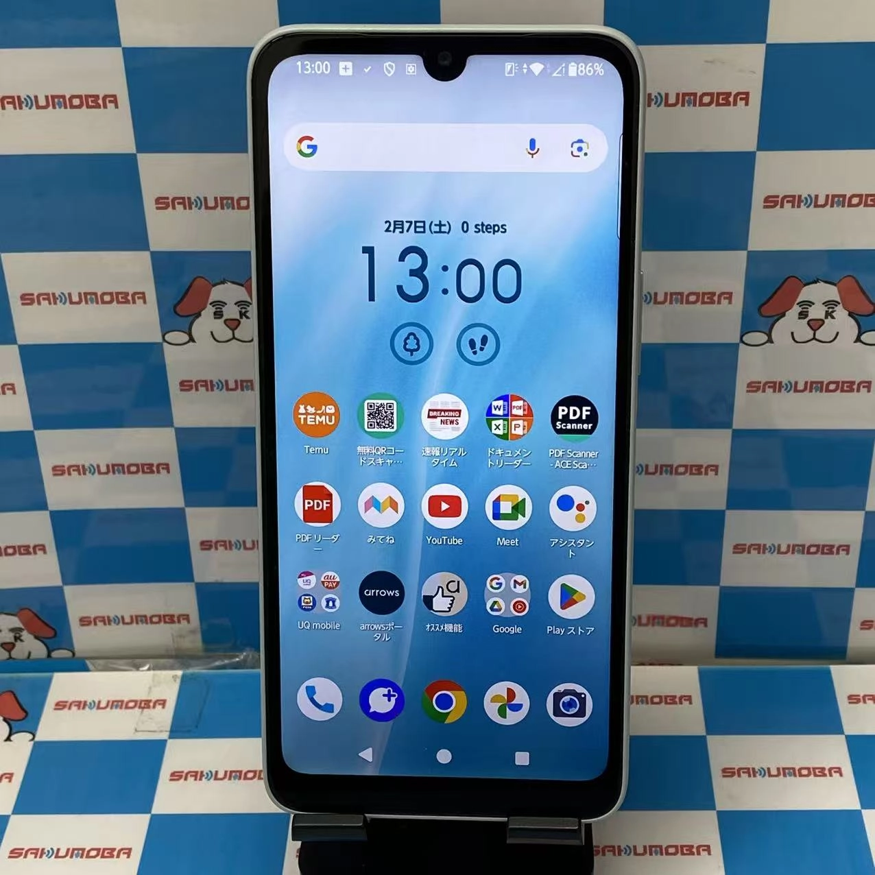 arrows We2 64GB ライトブルー FCG02 AU版SIMフリー 美品 au