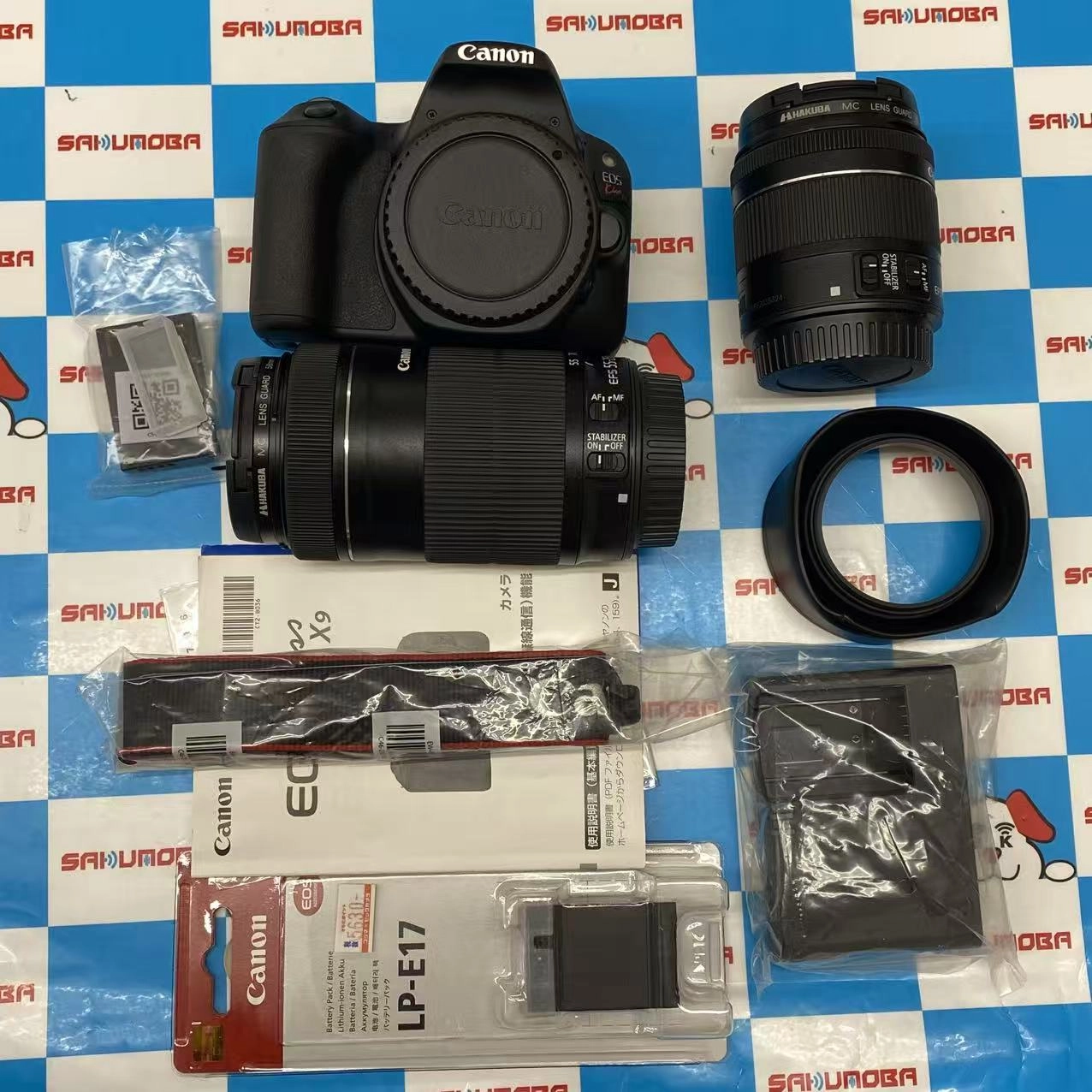 Canon EOS KissX 9 ダブルズームセット ブラック GS1-128 美品