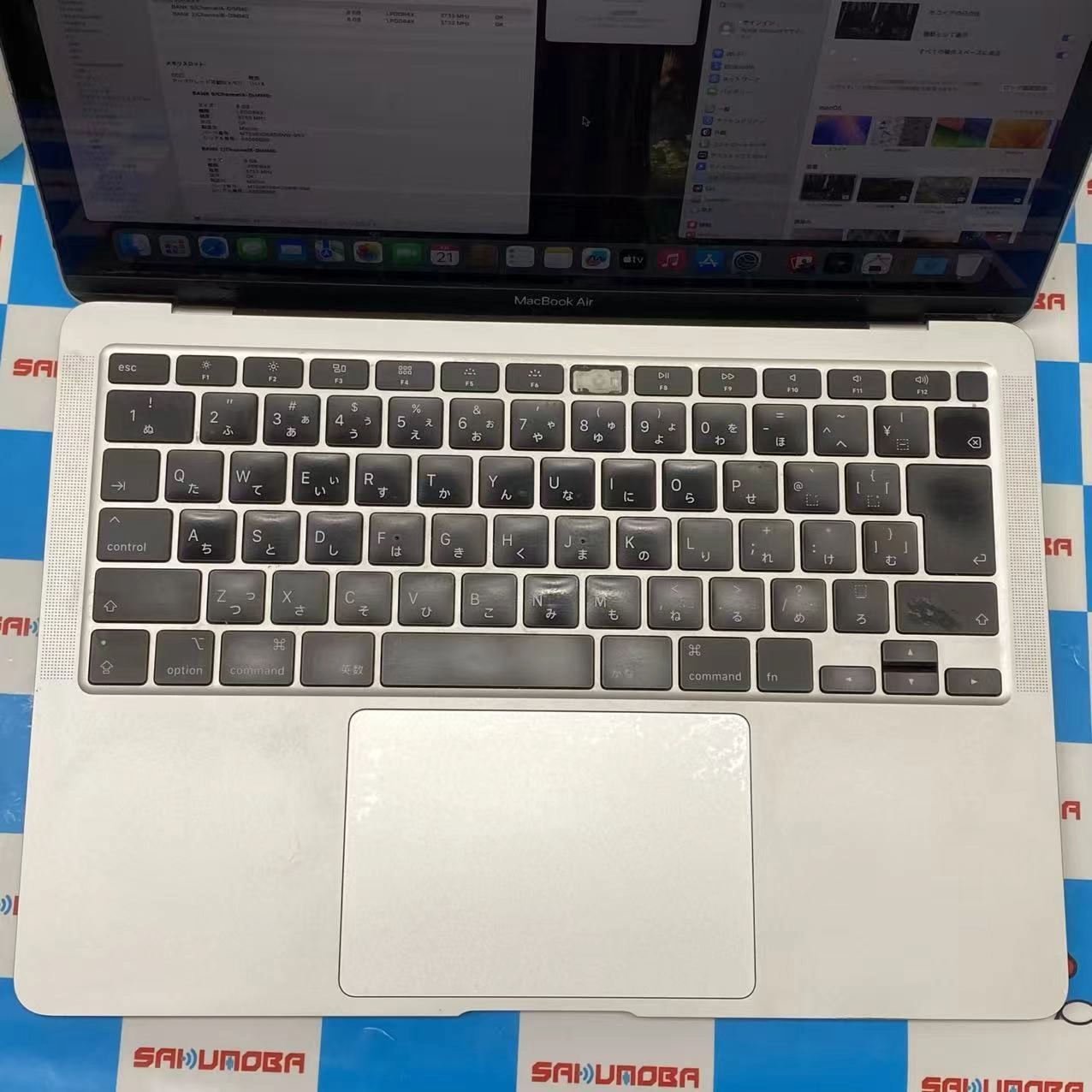 MacBook Air 13インチ Early2020 Core i5 1.1GHz 16GB/512GB A2179 ジャンク品 スペースグレイ
