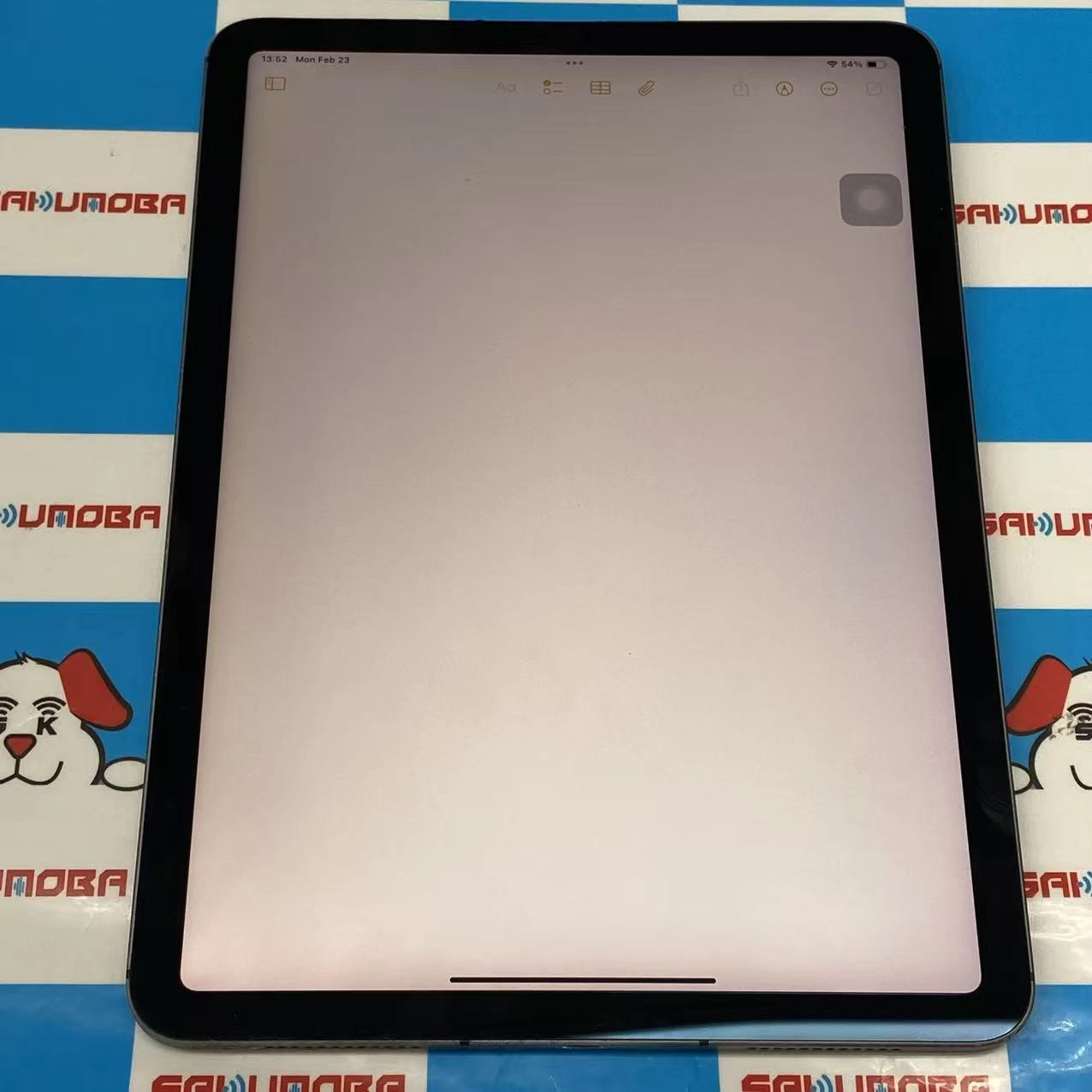 iPad Air 第4世代 Wi-Fi+Cellularモデル 256GB スペースグレイ MYH22J/A docomo版SIMフリー 訳あり品