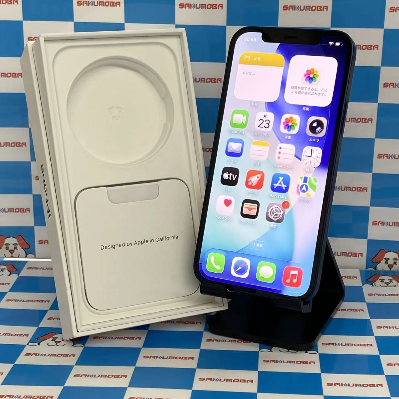 iPhone12 64GB ブルー MGHR3J/A SIMロック解除済 SoftBank美品