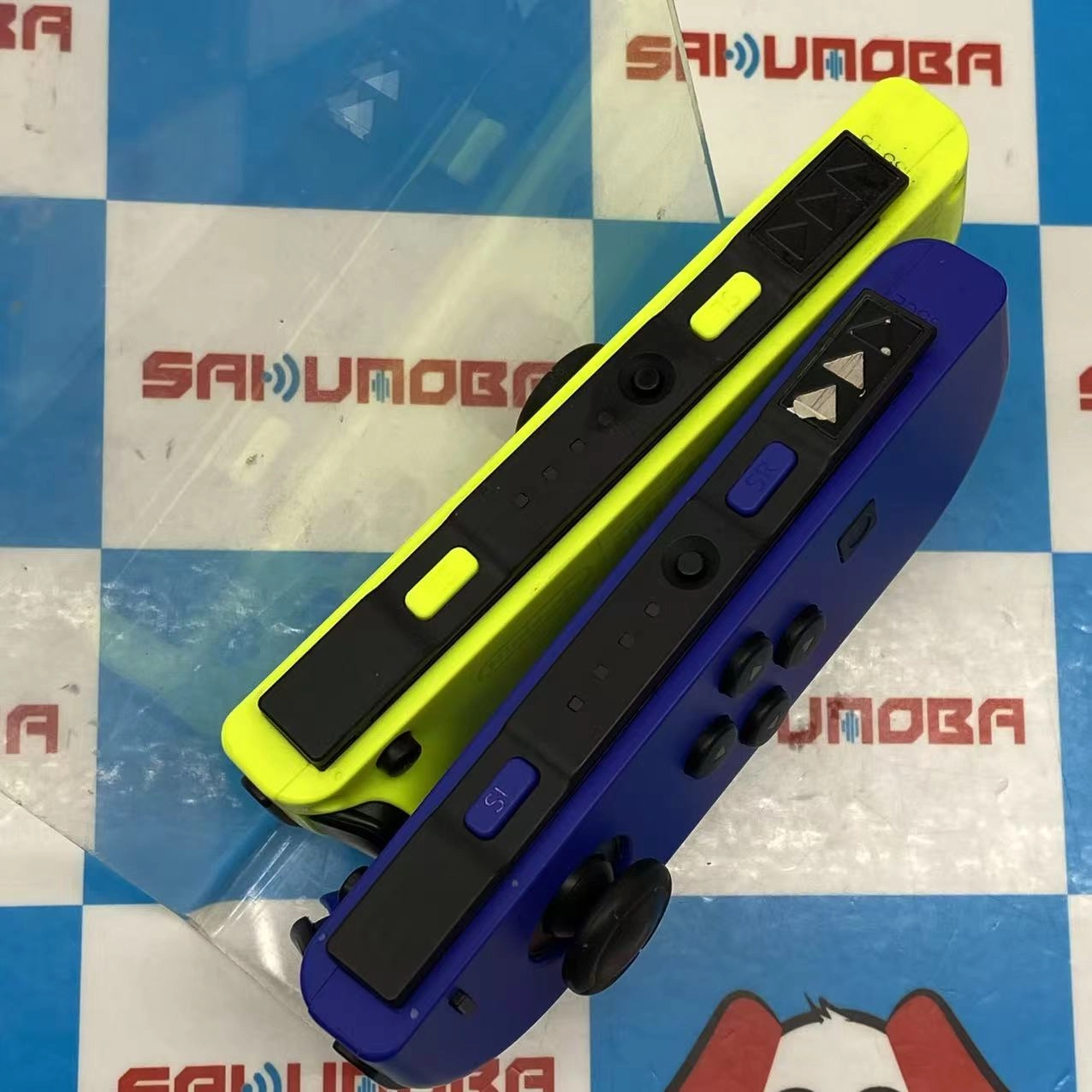 Joy-Con(L) ブルー/(R) ネオンイエロー ブルー/ネオンイエロー HAC-A-JAPAA ジャンク品