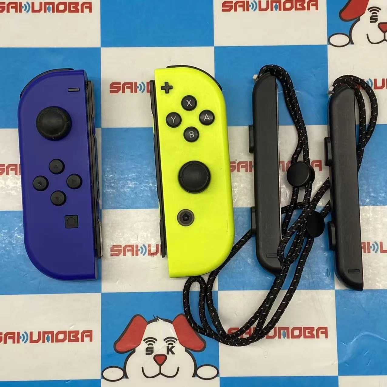Joy-Con(L) ブルー/(R) ネオンイエロー ブルー/ネオンイエロー HAC-A-JAPAA ジャンク品