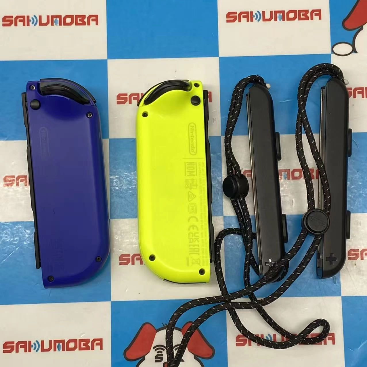 Joy-Con(L) ブルー/(R) ネオンイエロー ブルー/ネオンイエロー HAC-A-JAPAA ジャンク品