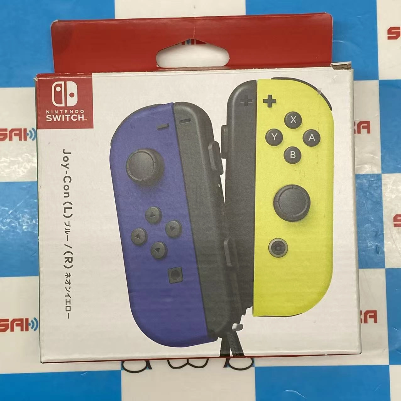 Joy-Con(L) ブルー/(R) ネオンイエロー ブルー/ネオンイエロー HAC-A-JAPAA ジャンク品