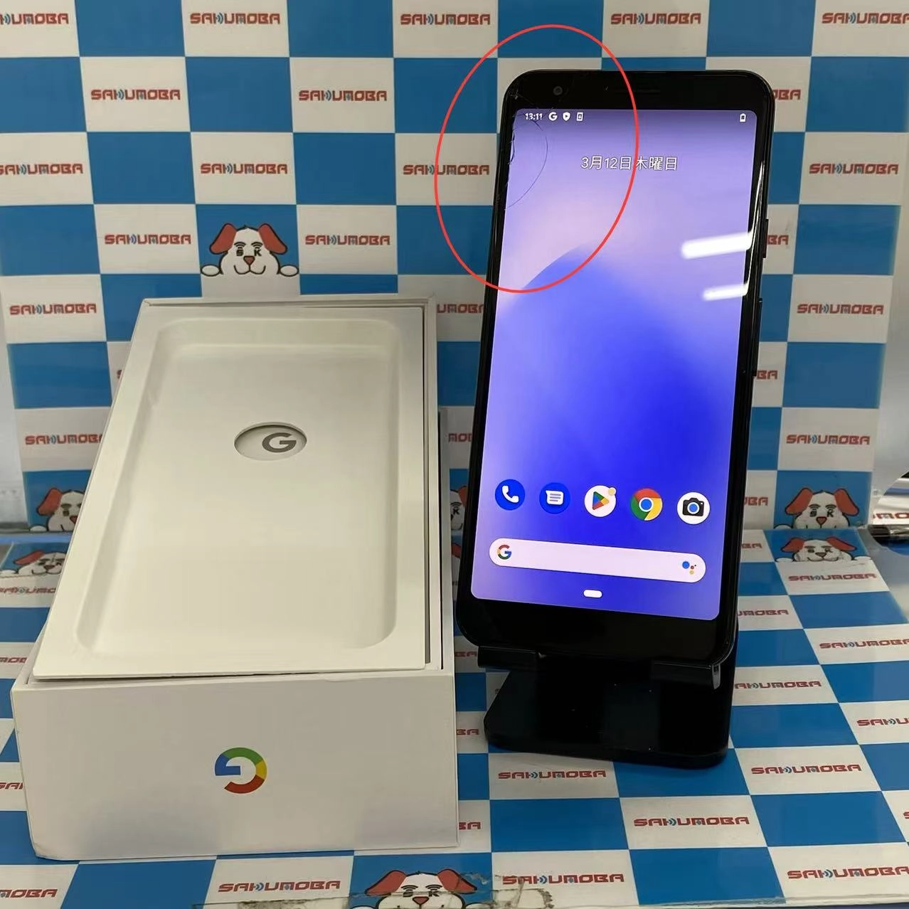 Google Pixel 3a 64GB Just Black G020H SoftBank版SIMフリージャンク品