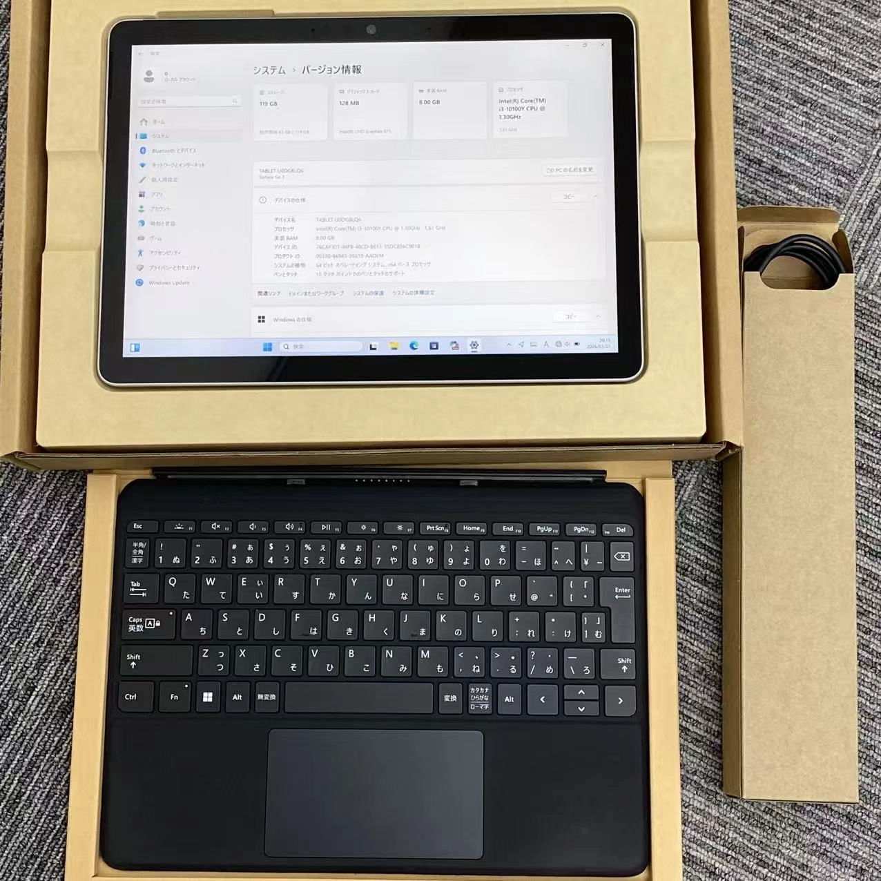 Microsoft Surface Go 3 LTE Advanced Core i3 8GB 128GB プラチナ 8VI-00013