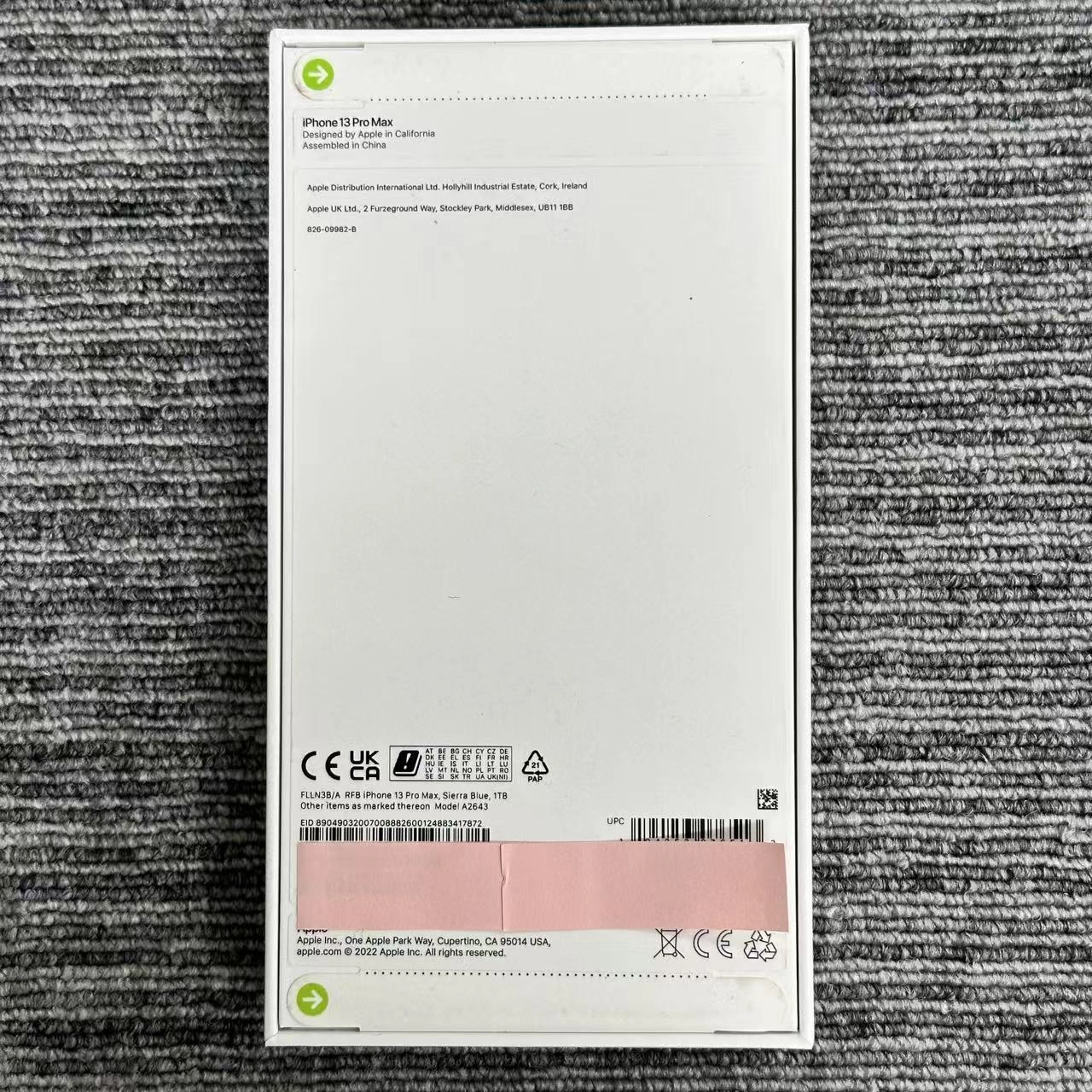 iPhone13 Pro Max 1TB シエラブルー FLLN3B/A 海外版SIMフリー 未開封未使用品