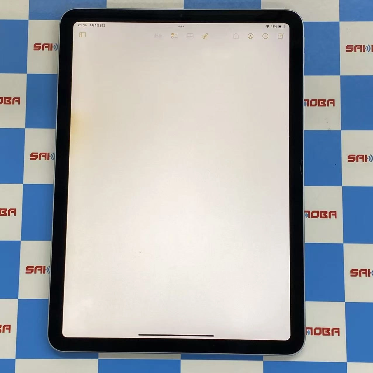 iPad Air 第4世代 Wi-Fiモデル 256GB スカイブルー NYFY2J/A ジャンク品