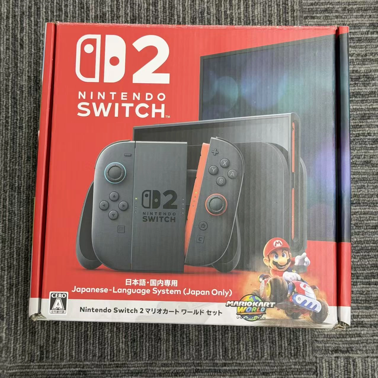 Nintendo Switch 2 マリオカート ワールド セット日本語・国内専用 256GB グレー BEE-S-KB6PA 美品