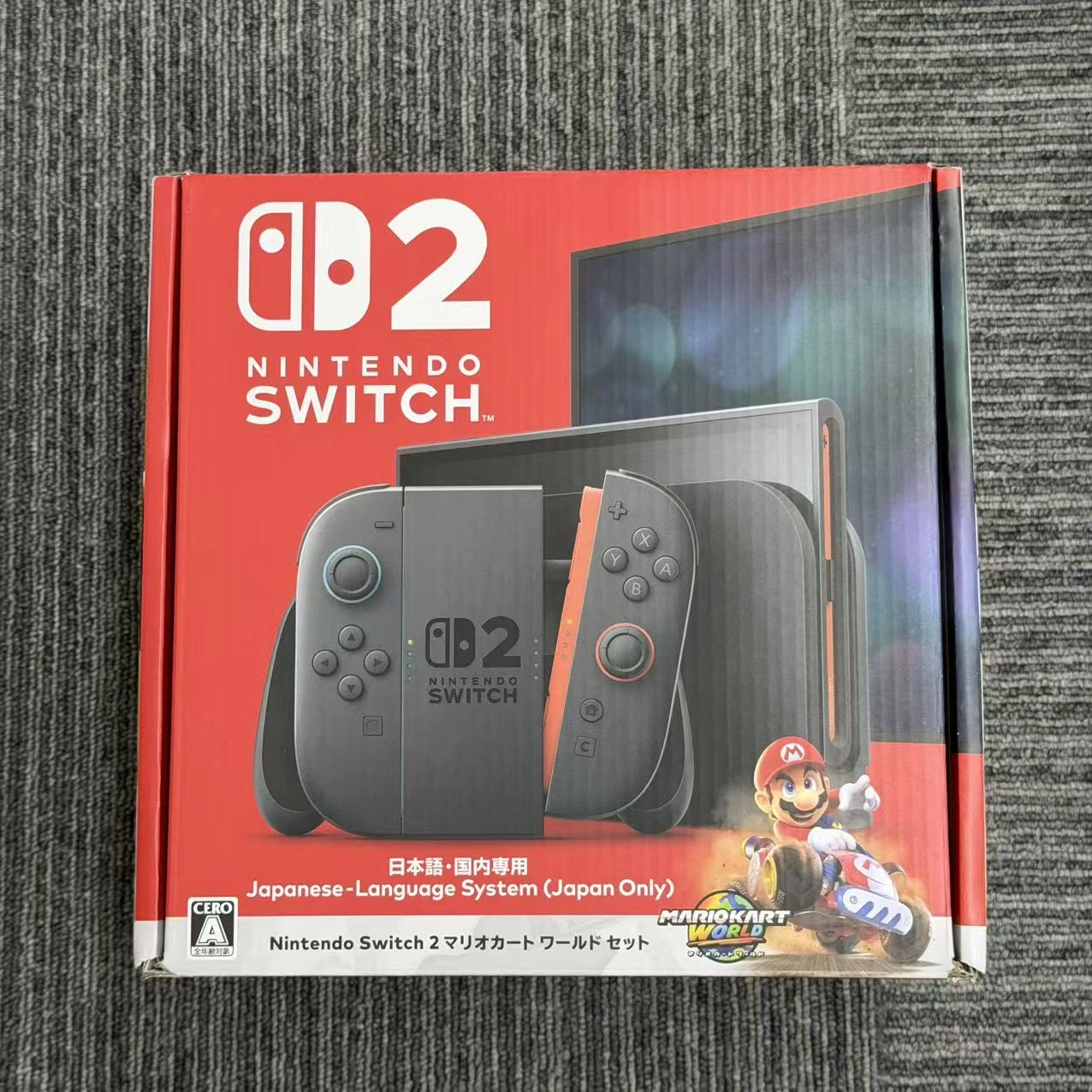 Nintendo Switch 2 マリオカート ワールド セット日本語・国内専用 256GB グレー BEE-S-KB6PA 美品