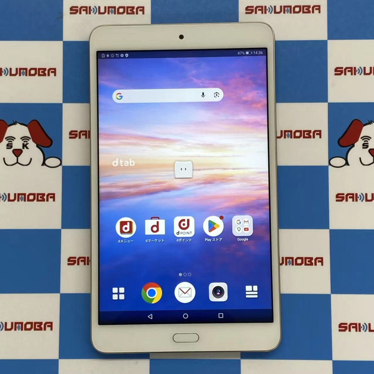 dtab Compact d-02K 32GB Gold SIMロック解除済 docomo