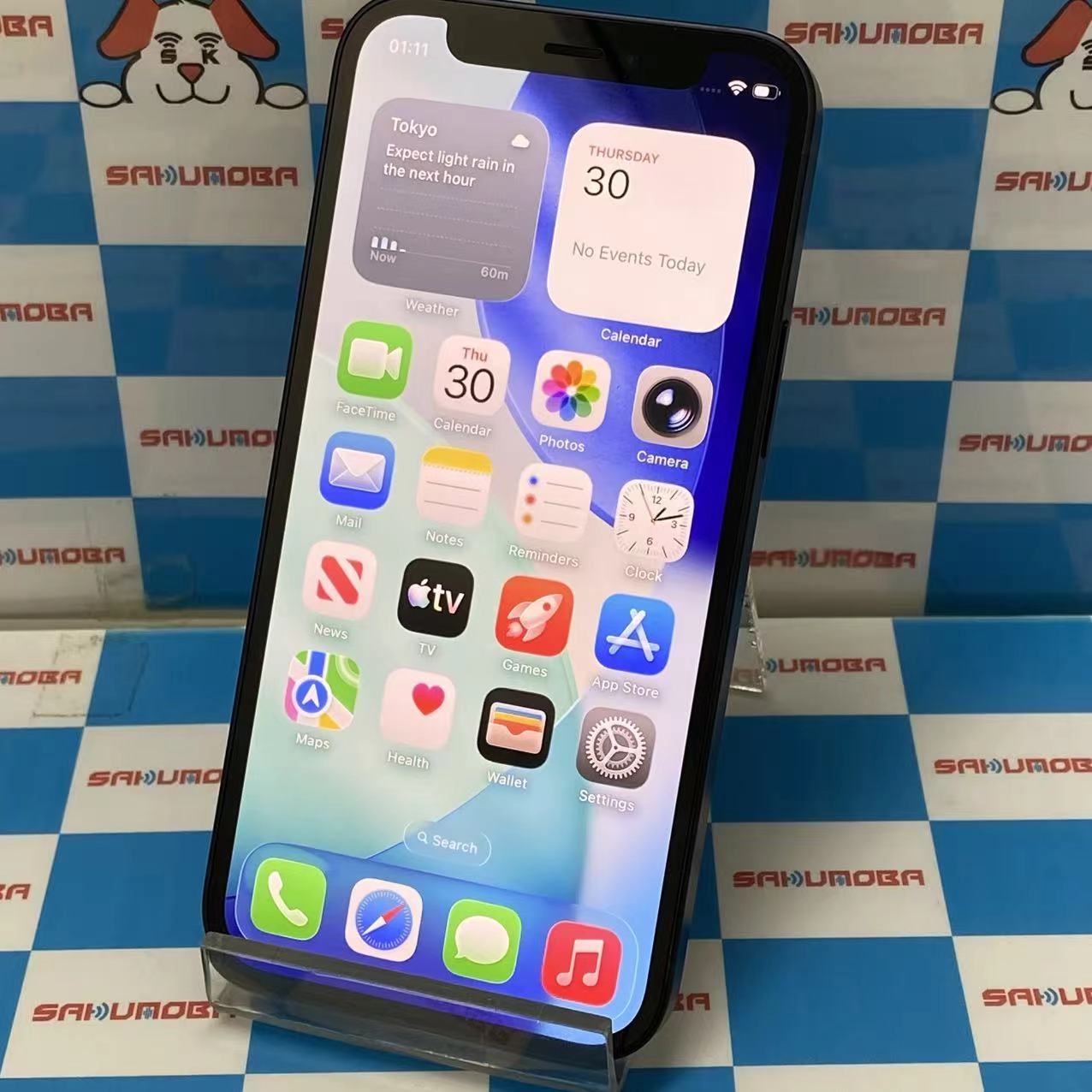 iPhone12 mini 64GB ブラック MGA03J/A AU版SIMフリー au