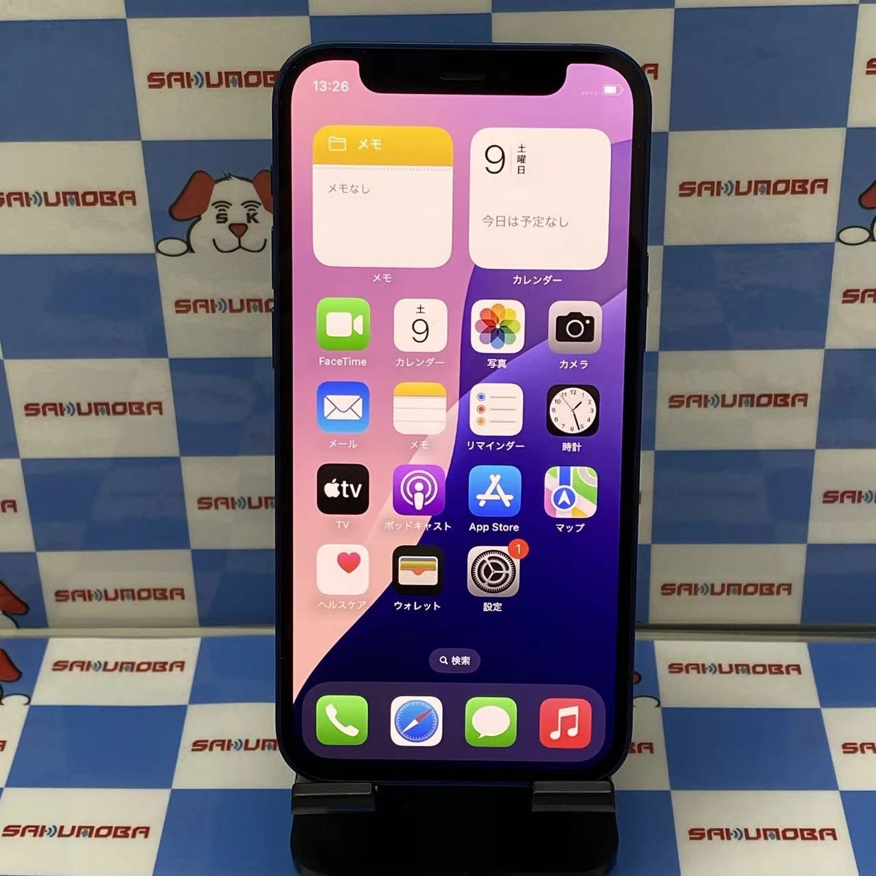 iPhone12 mini 64GB ブルー MGAP3J/A AU版SIMフリー au