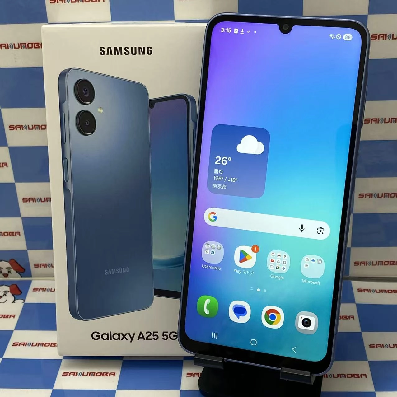 Galaxy A25 5G 4GB/64GB ブルー SCG33 UQmobile版SIMフリー 新品同様