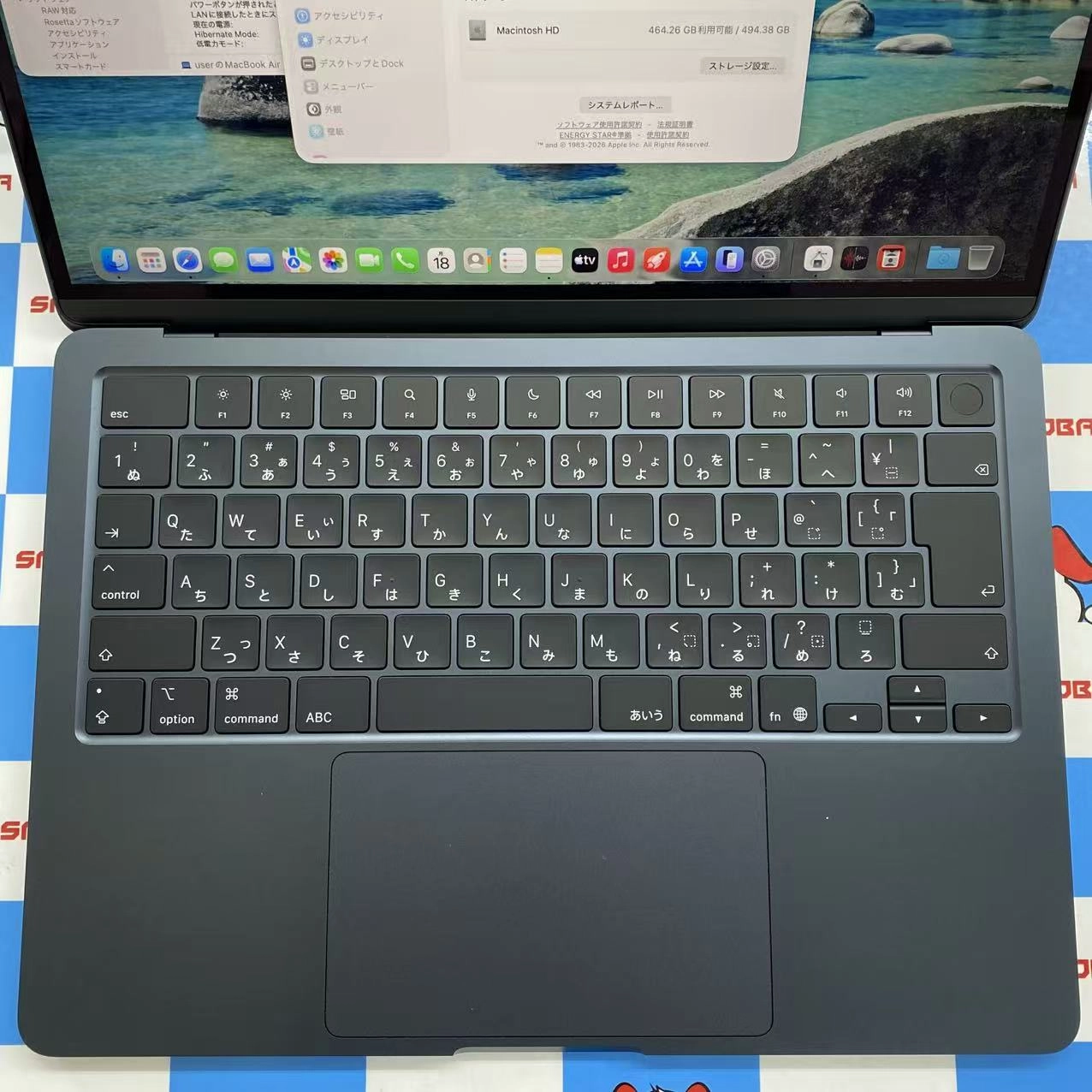 MacBook Air 13インチ Early2025 Apple M4(CPU:10C/GPU:10C) 16GB/512GB ミッドナイト MW133J/A 新品同様