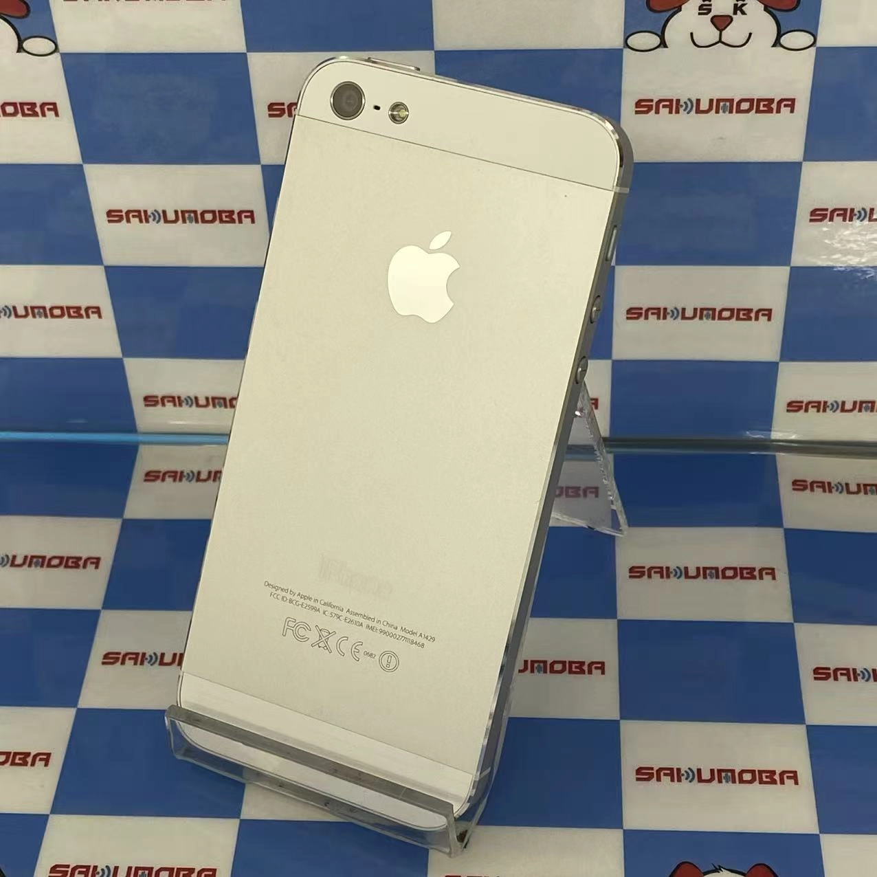 iPhone5 16GB ホワイト＆シルバー MD655LL/A SIMフリー訳あり品