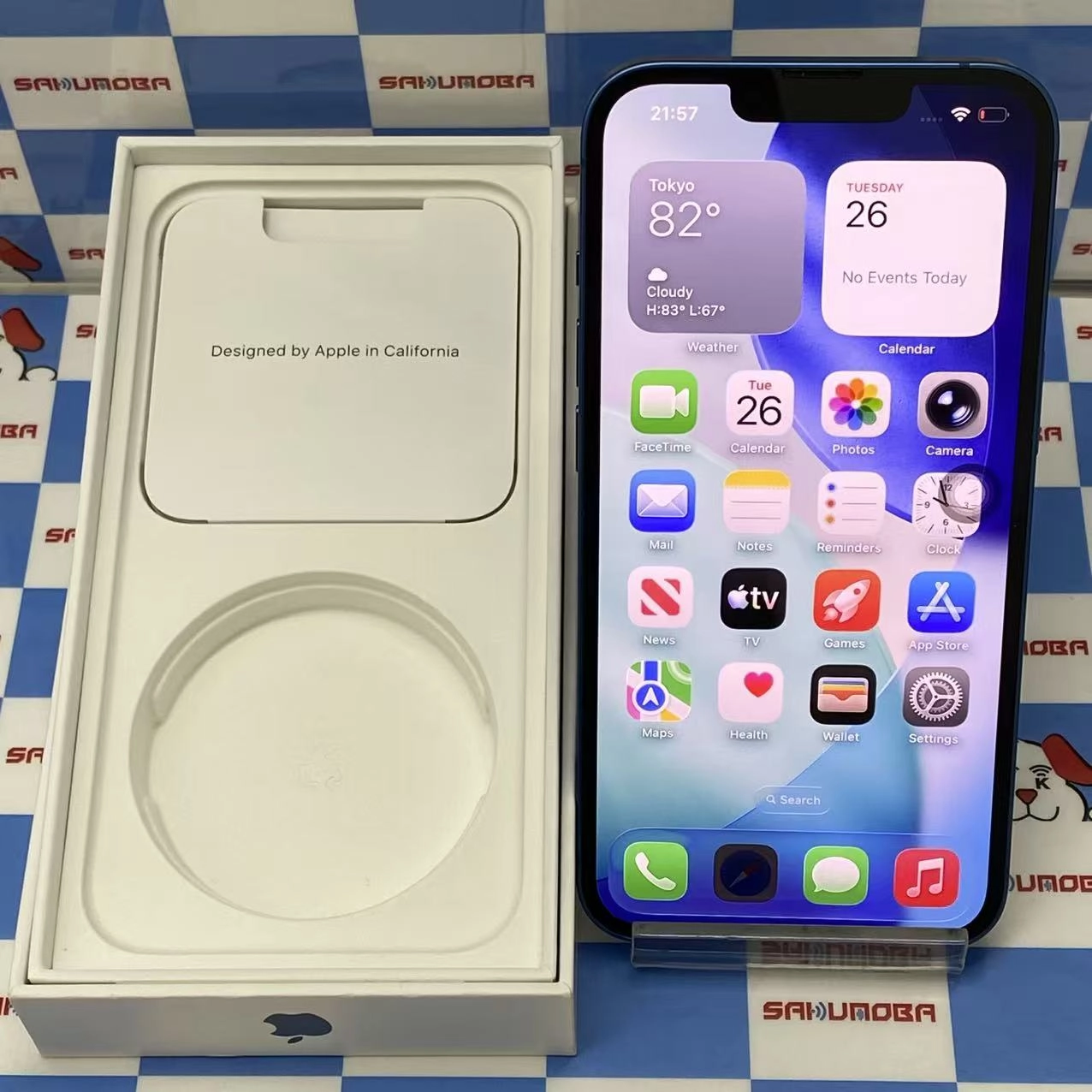 iPhone13 128GB ブルー MLNG3J/A AU版SIMフリー美品