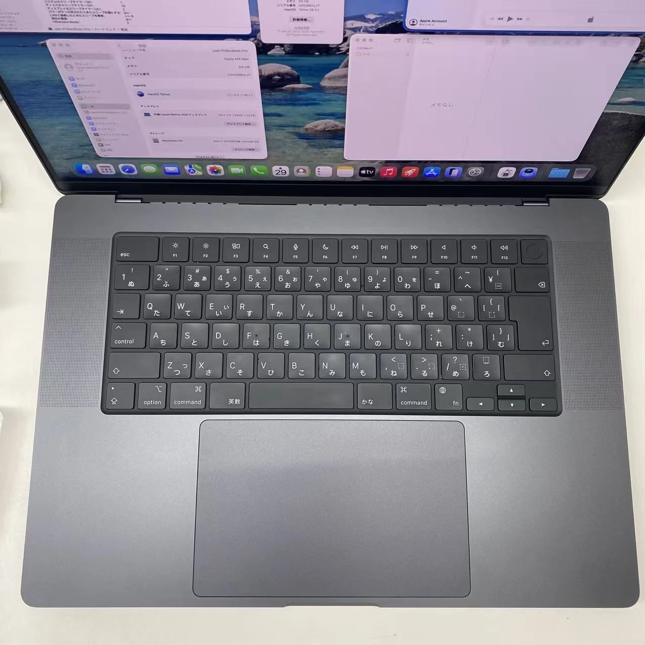 MacBook Pro 2024年 16インチ CTO (CPU:16C/GPU:40C)64GB/1TB Nano-textureディスプレイ Z1FW000KWJ/A 極美品 スペースブラック