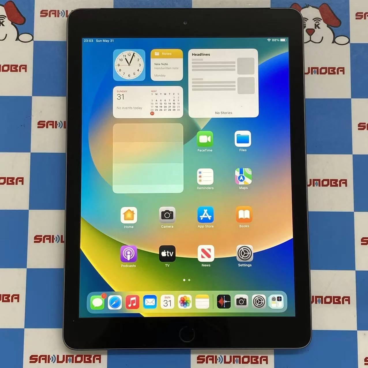 iPad 第5世代 Wi-Fi+Cellularモデル 32GB スペースグレイ MP1J2J/A AU版SIMフリー ジャンク品 au