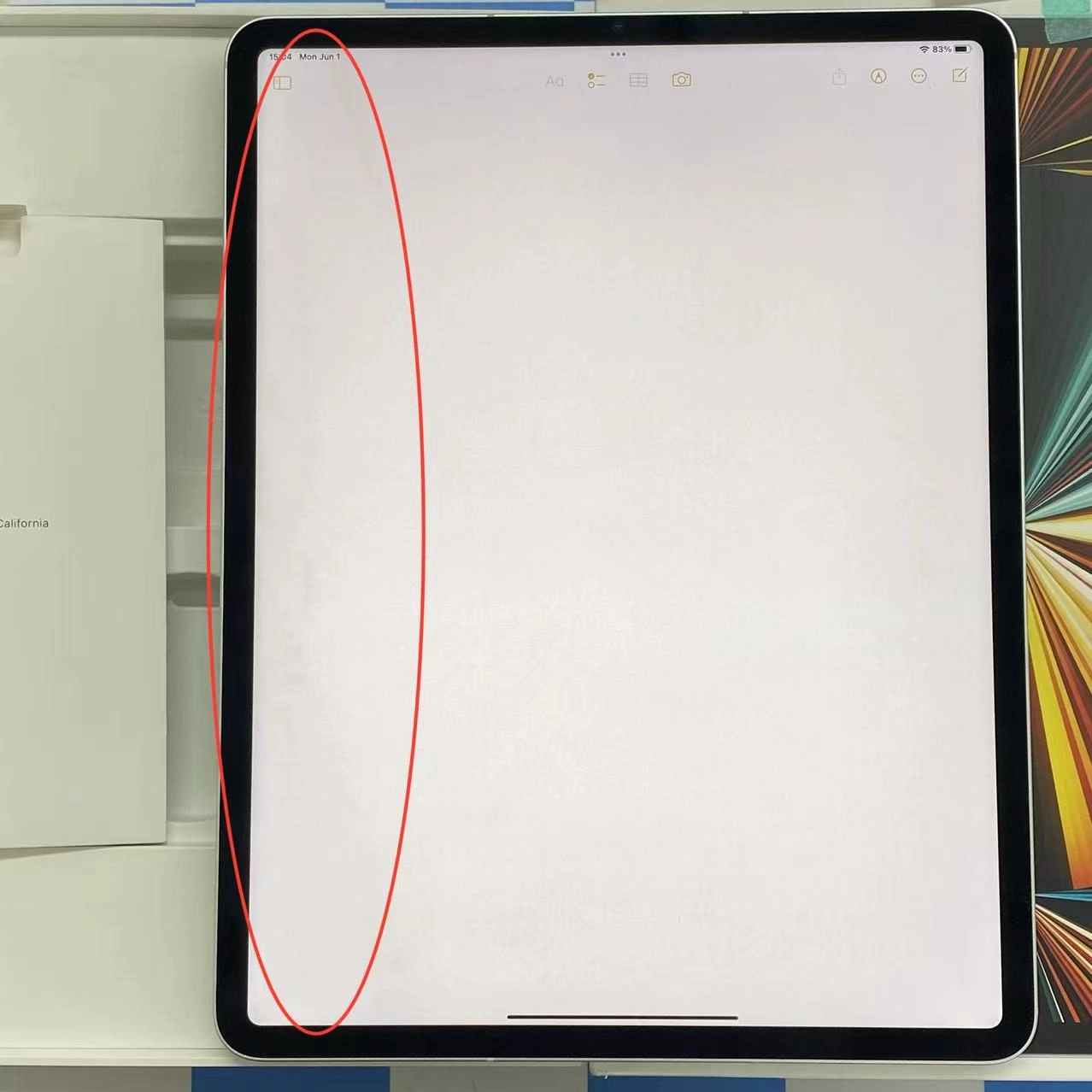 iPad Pro 12.9インチ 第5世代 Wi-Fi+Cellular モデル 256GB シルバー MHR73J/A AU版SIMフリー ジャンク品 au