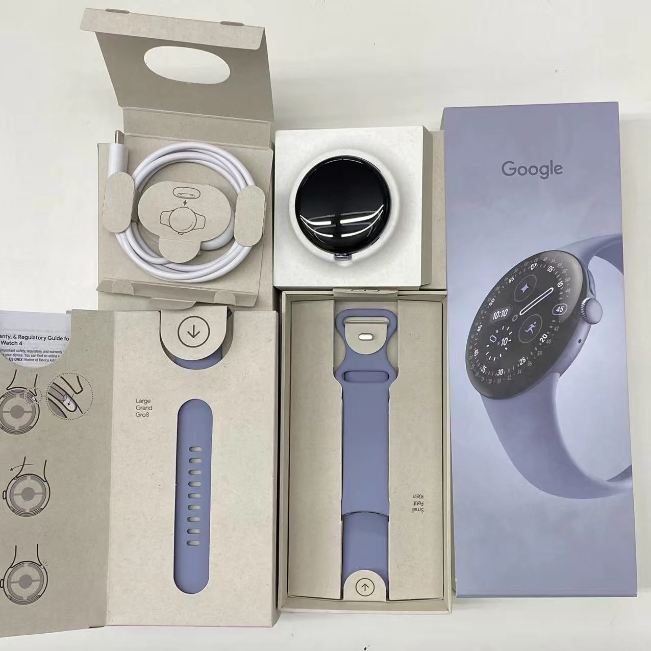 Google Pixel Watch 4 45mm LTEモデル 32GB ムーンストーン G8AK3 SoftBank版SIMフリー 新品同様