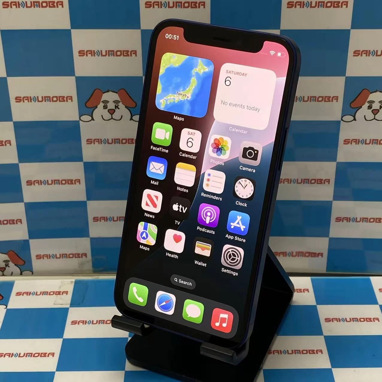 iPhone12 mini 64GB ブルー MGAP3J/A AU版SIMフリー 美品 au