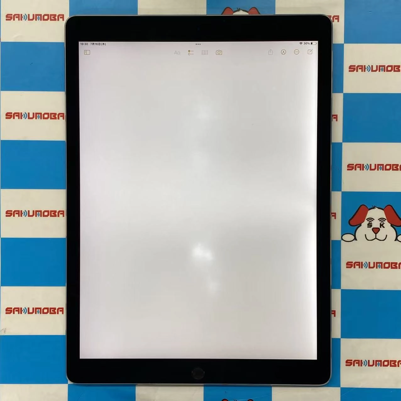 iPad Pro 12.9インチ 第1世代 Wi-Fiモデル 128GB スペースグレイ ML0N2J/A訳あり品