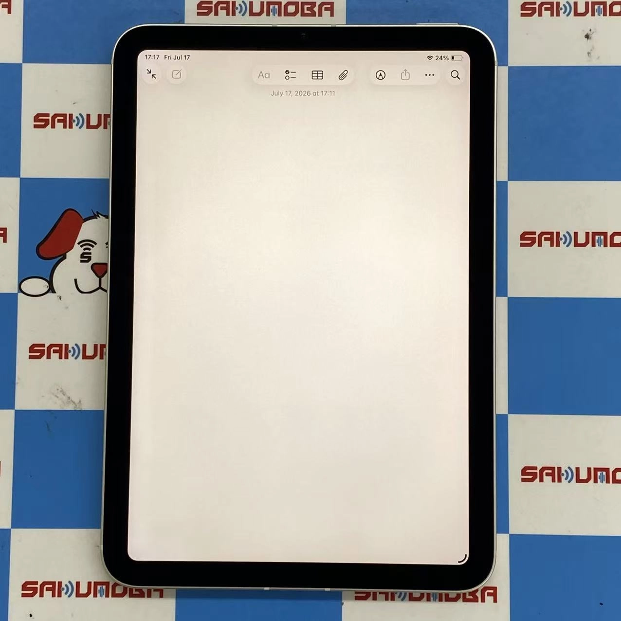 iPad mini 第6世代 Wi-Fi+Cellularモデル 64GB スターライト MK8C3TA/A 海外版SIMフリー 訳あり品