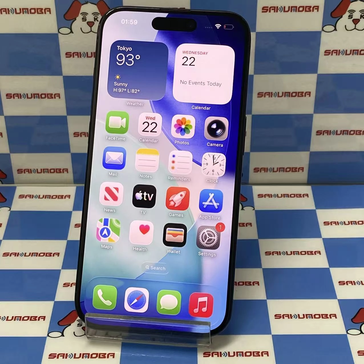 iPhone15 Pro 128GB ブルーチタニウム MTUA3J/A AU版SIMフリー au