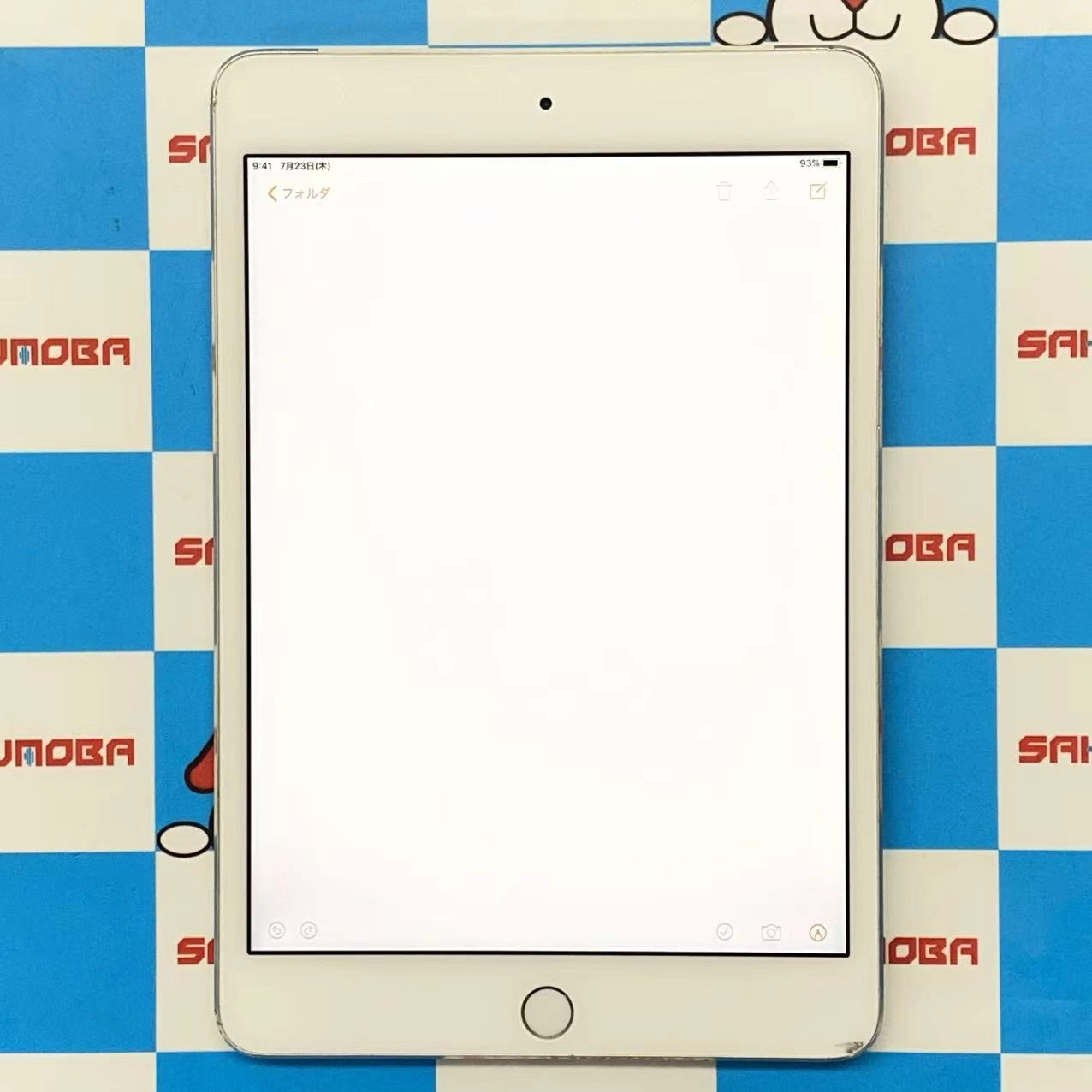 iPad mini 第4世代 Wi-Fi+Cellular モデル 16GB シルバー MK702J/A AU版SIMフリー訳あり品 au