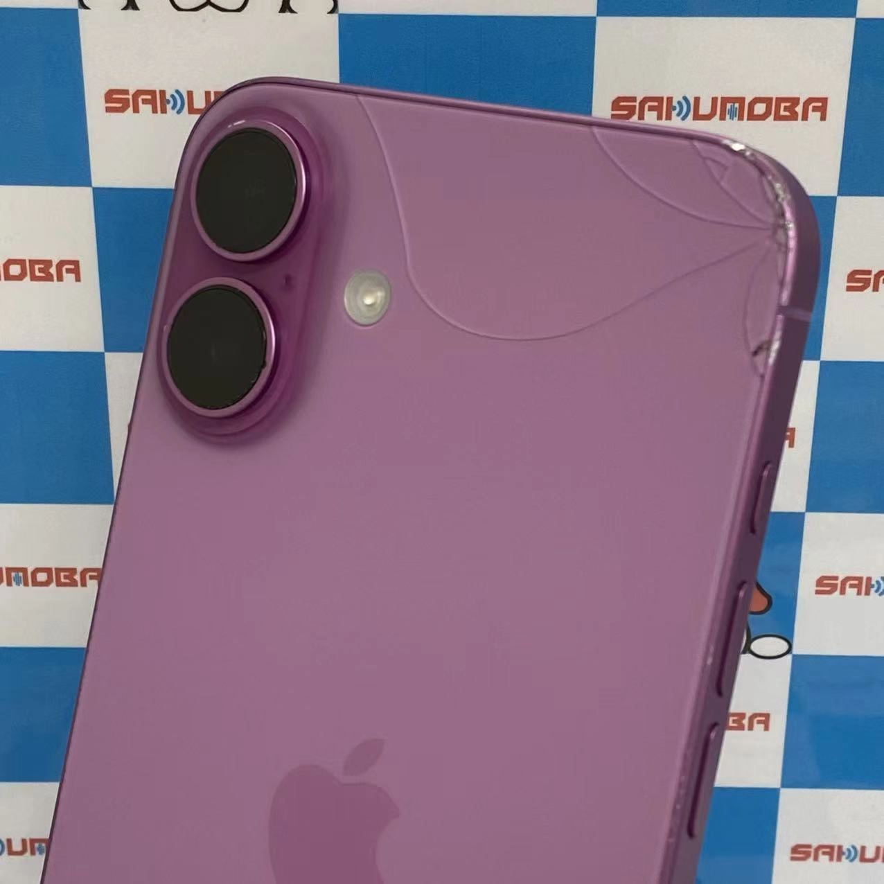 iPhone16 Plus 128GB ピンク MXUV3LL/A 海外版SIMフリーバッテリー 100%ジャンク品