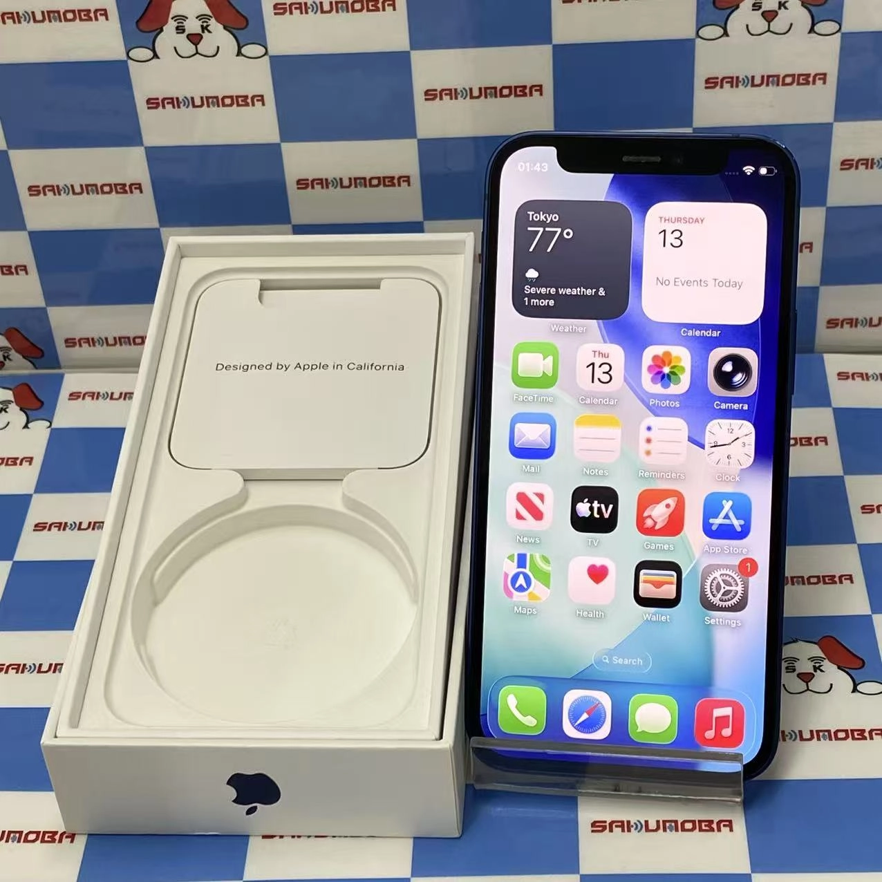 iPhone12 mini 128GB ブルー MGDP3J/A docomo版SIMフリー 訳あり品