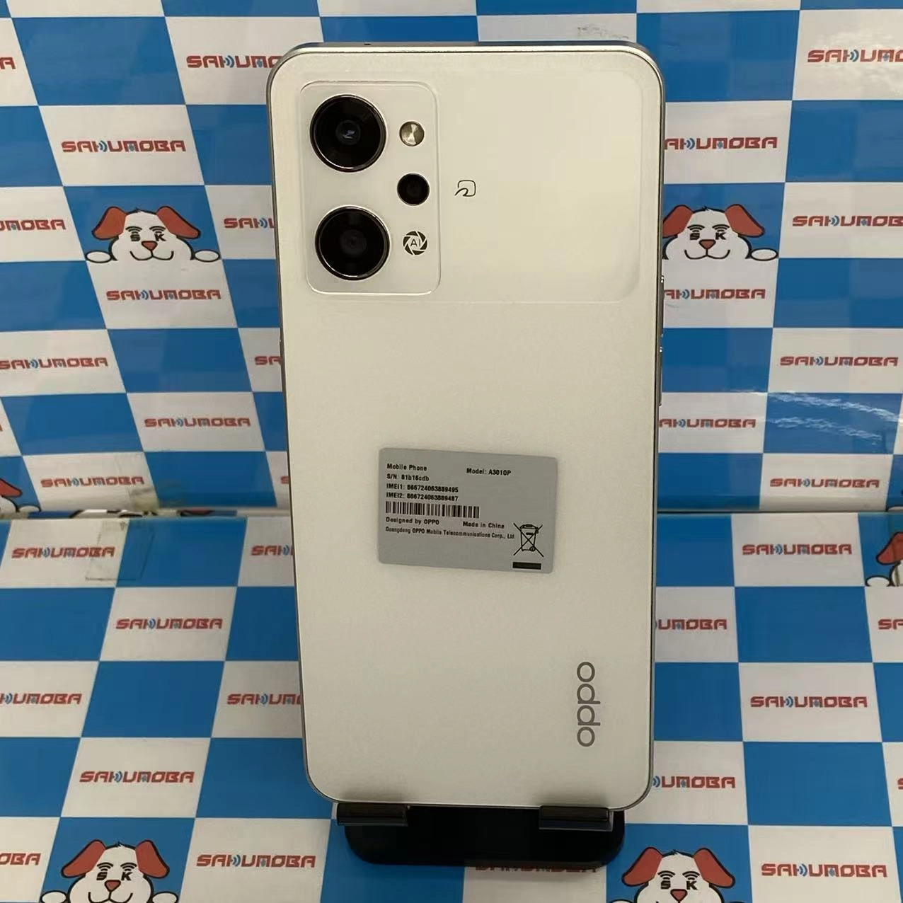 OPPO Reno9 A 128GB ムーンホワイト A301OP SoftBank版SIMフリージャンク品